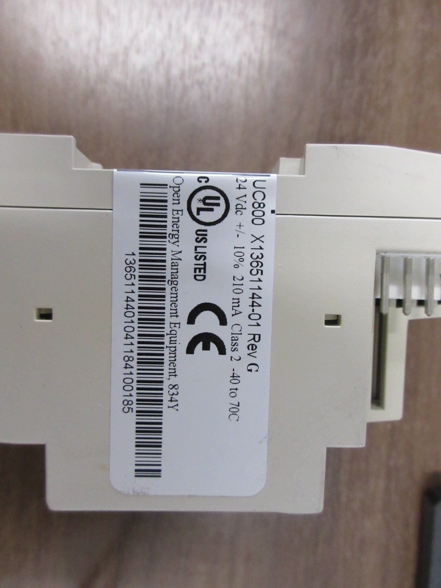 Trane UC800 Chiller Control Module X13651144-01 Rev. G 24VDC 210 mA Used