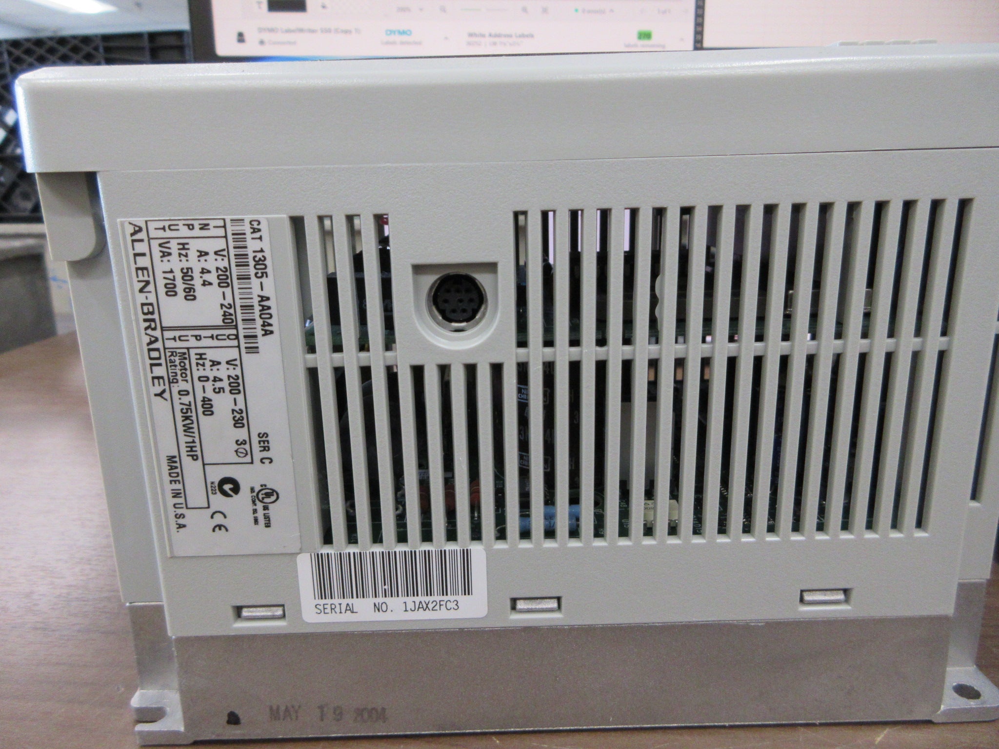 Allen-Bradley AC Drive 1305-AA04A Ser. A 1HP 3Ph  * No Keypad *Used