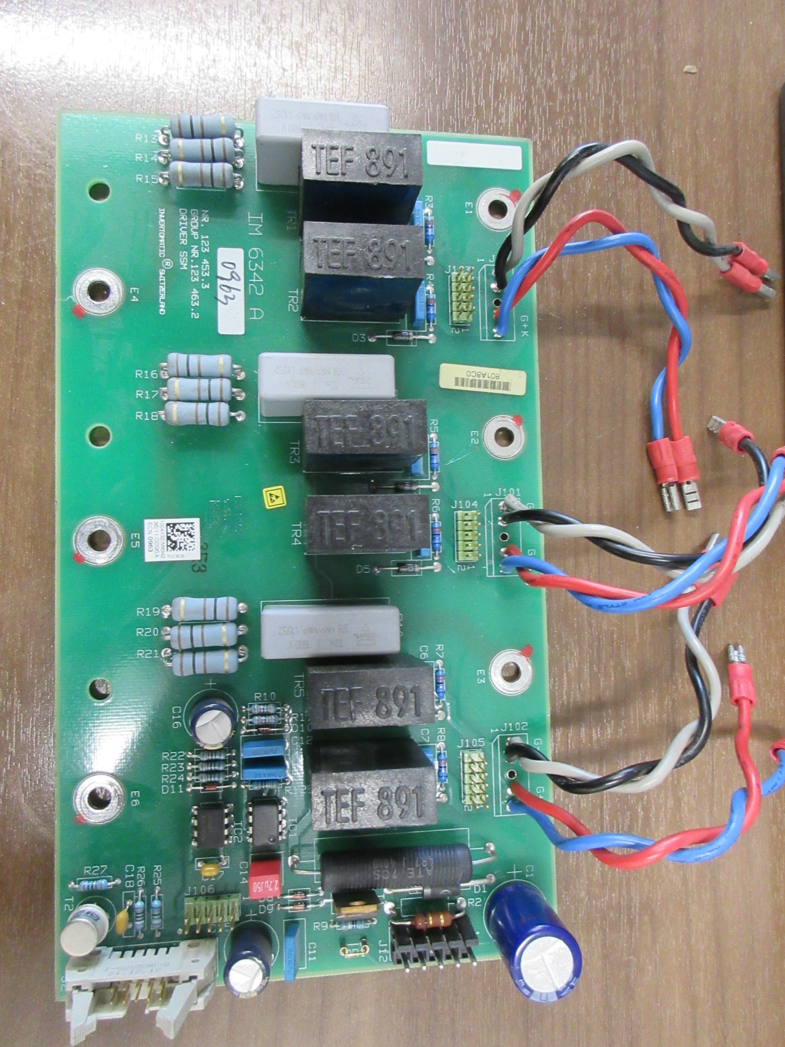GE IM 6342 A Driver SSM Board 123 453.3 Used