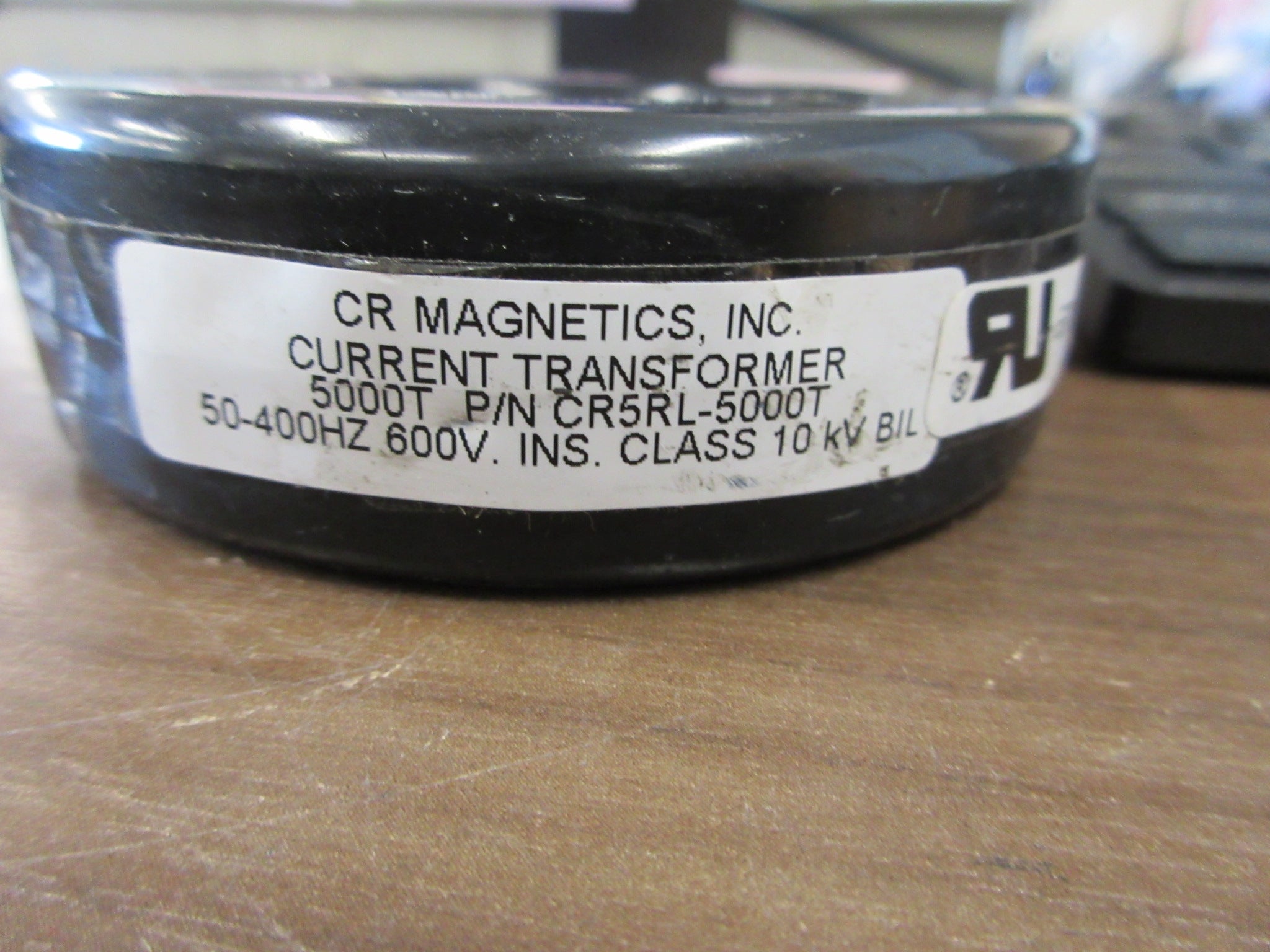 CR Magnetics Current Transformer CR5RL-5000T 600V 50-400Hz 10KW BIL Used