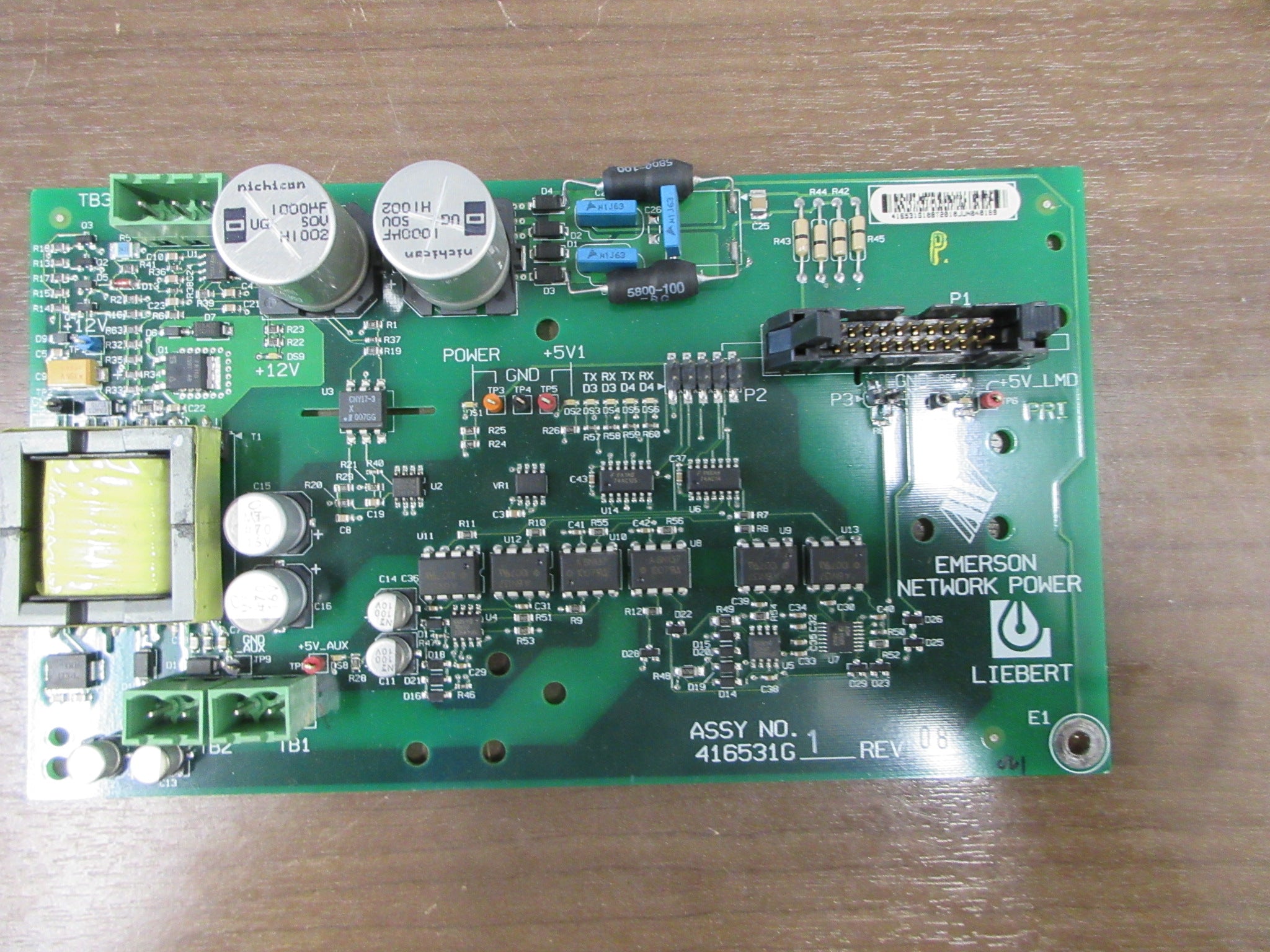 Emerson Liebert Control Board 416531G1 Rev. 08 Used