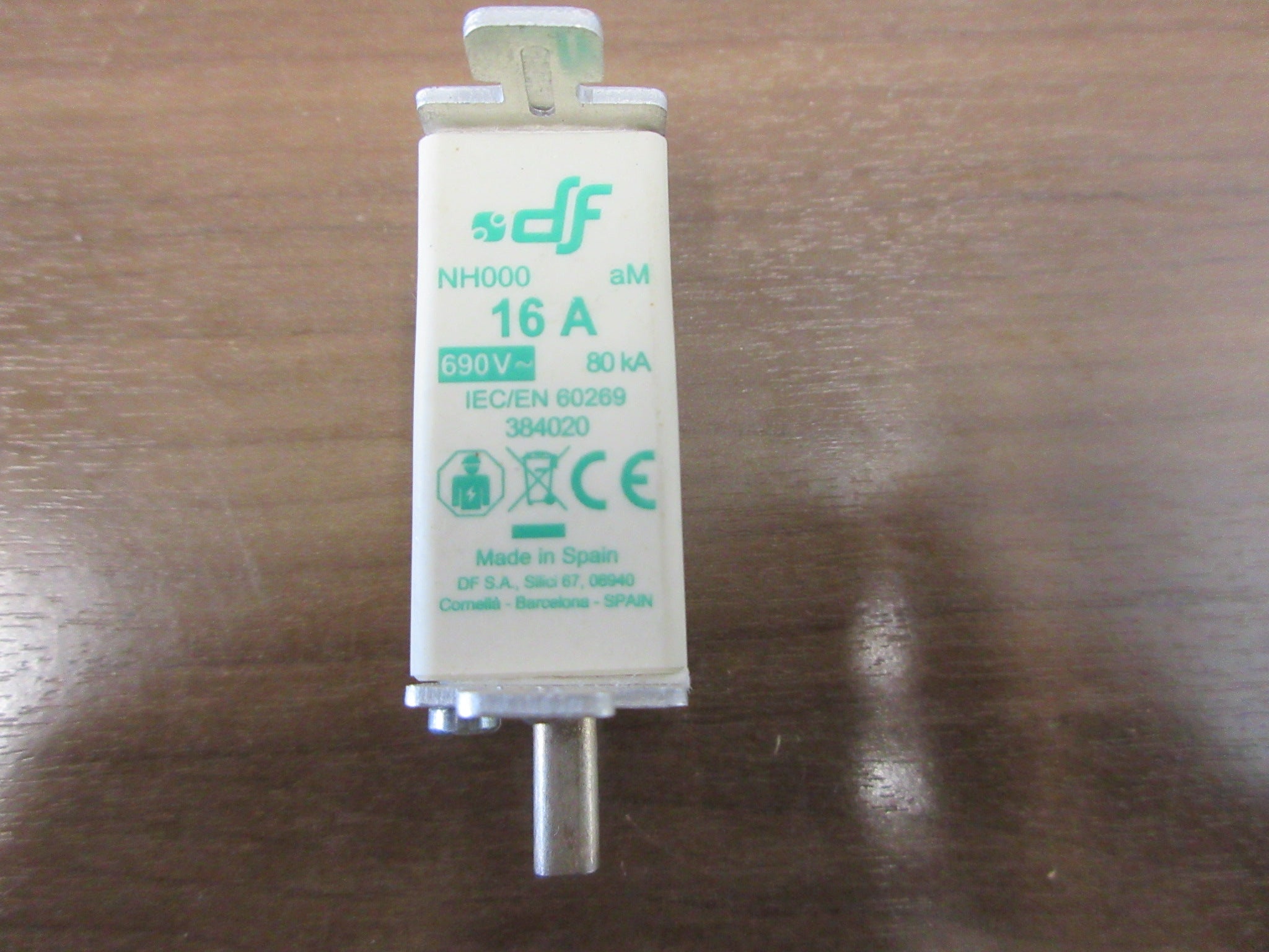df Electric Fuse 384020 16A 690V * Lot of 3 * Used