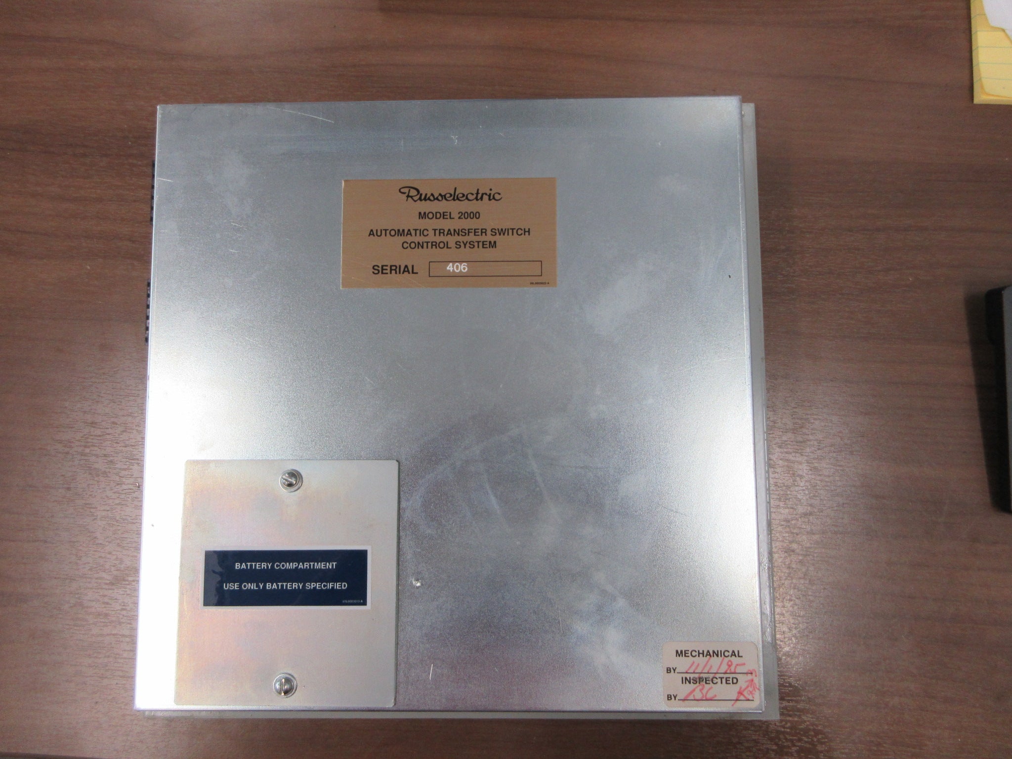 Russelectric Automatic Transfer Switch Model 2000 Used