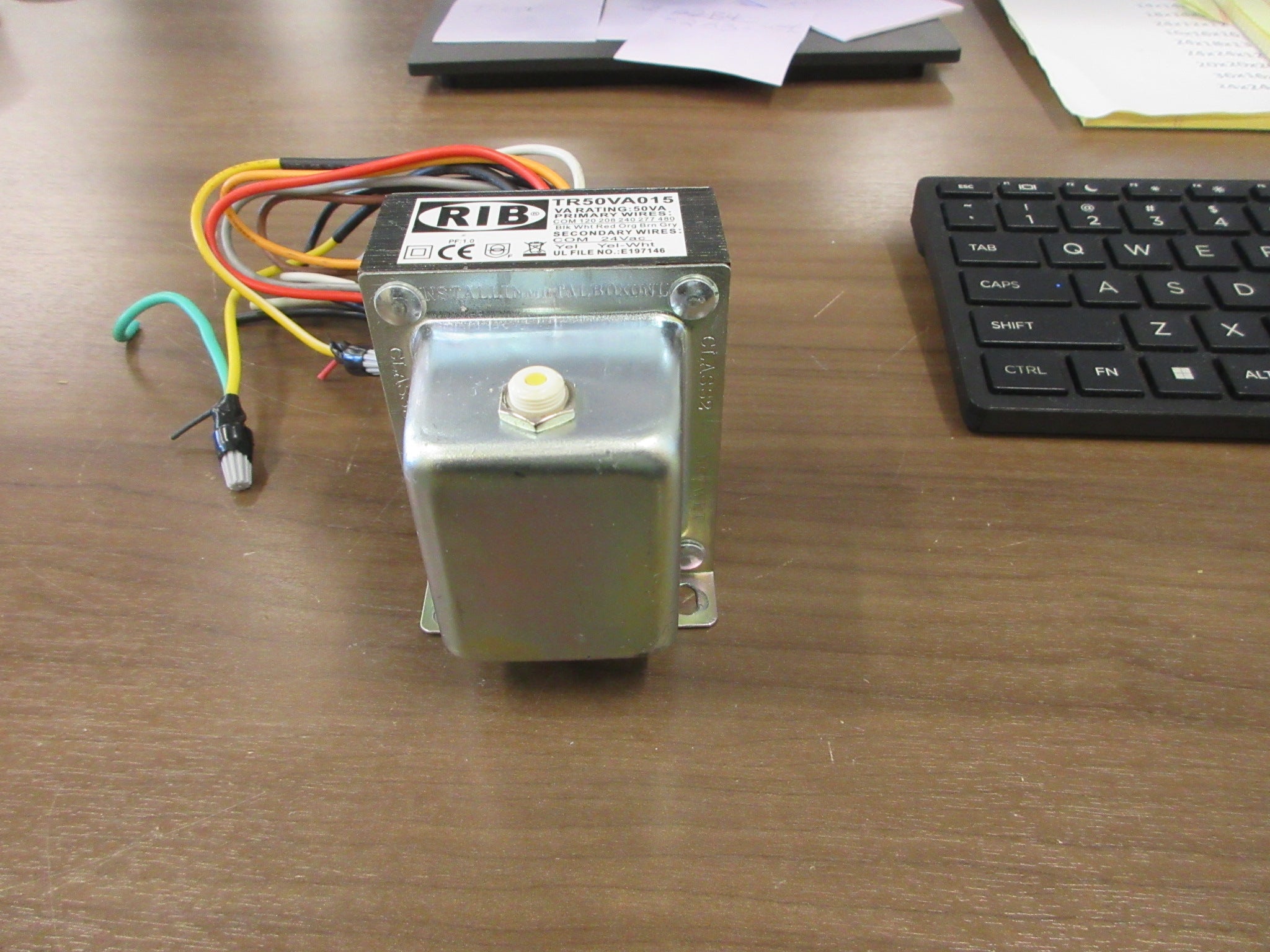Functional Devices RIB Transformer TR50VA015 50VA Pri: 120-480V Sec: 24V Used