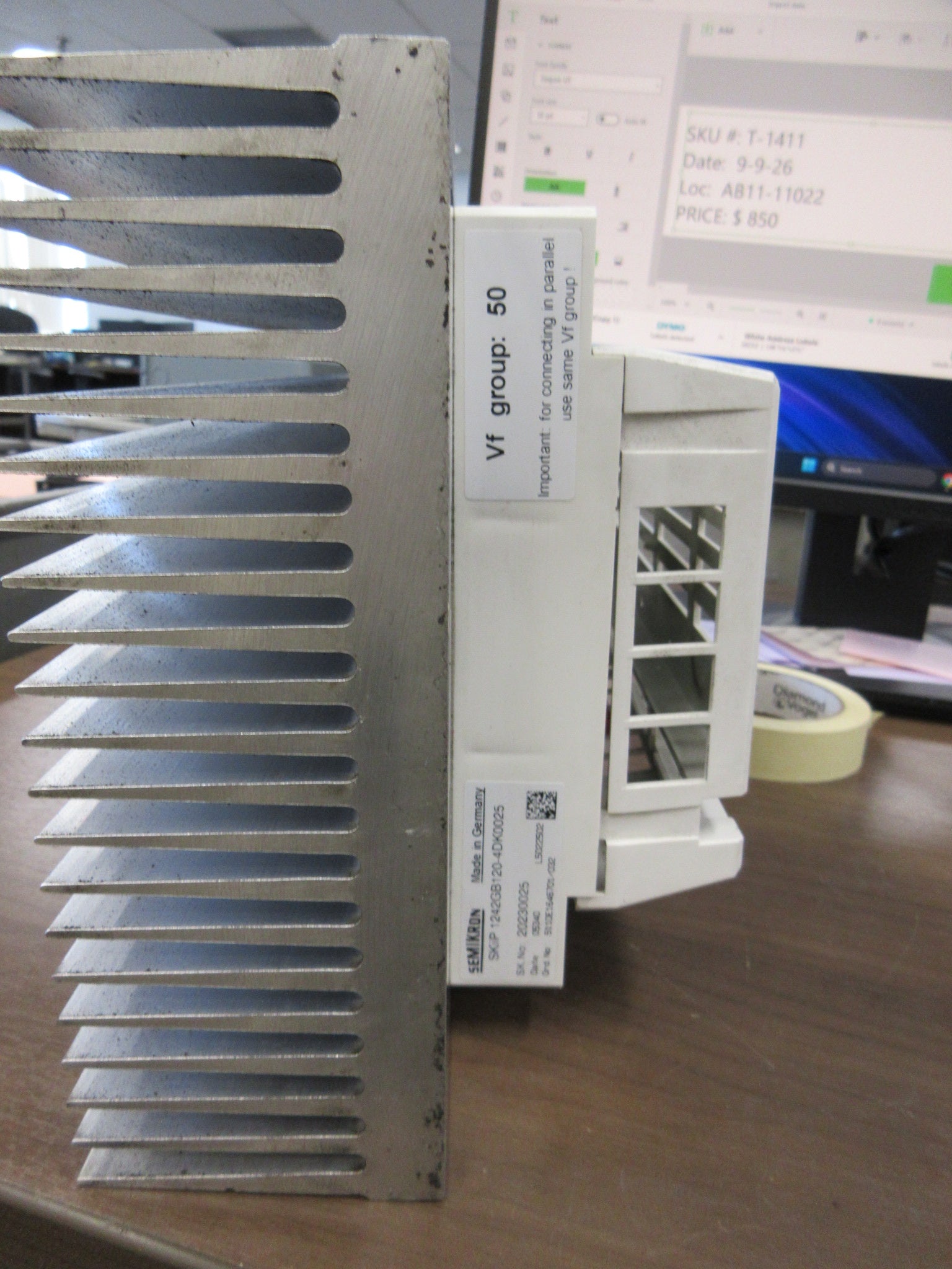 Semikron Skiip Integrated Intelligent Power Module 1242GB120-4DK0025 Used