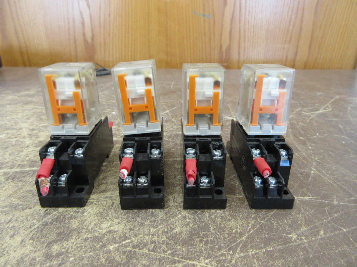 Weidmuller Relay DRM270012L 12DVC Coil W/Base * Lot of 4 * Used