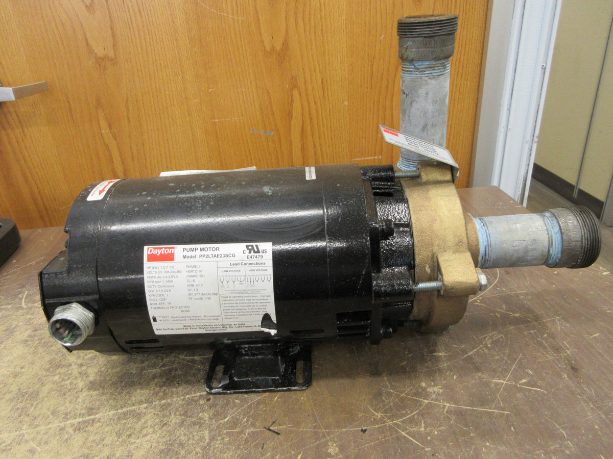 Dayton Bronze Centrifugal Pump 2ZWT3A 1.5 HP 3450 RPM 1.5 GPM Max Used
