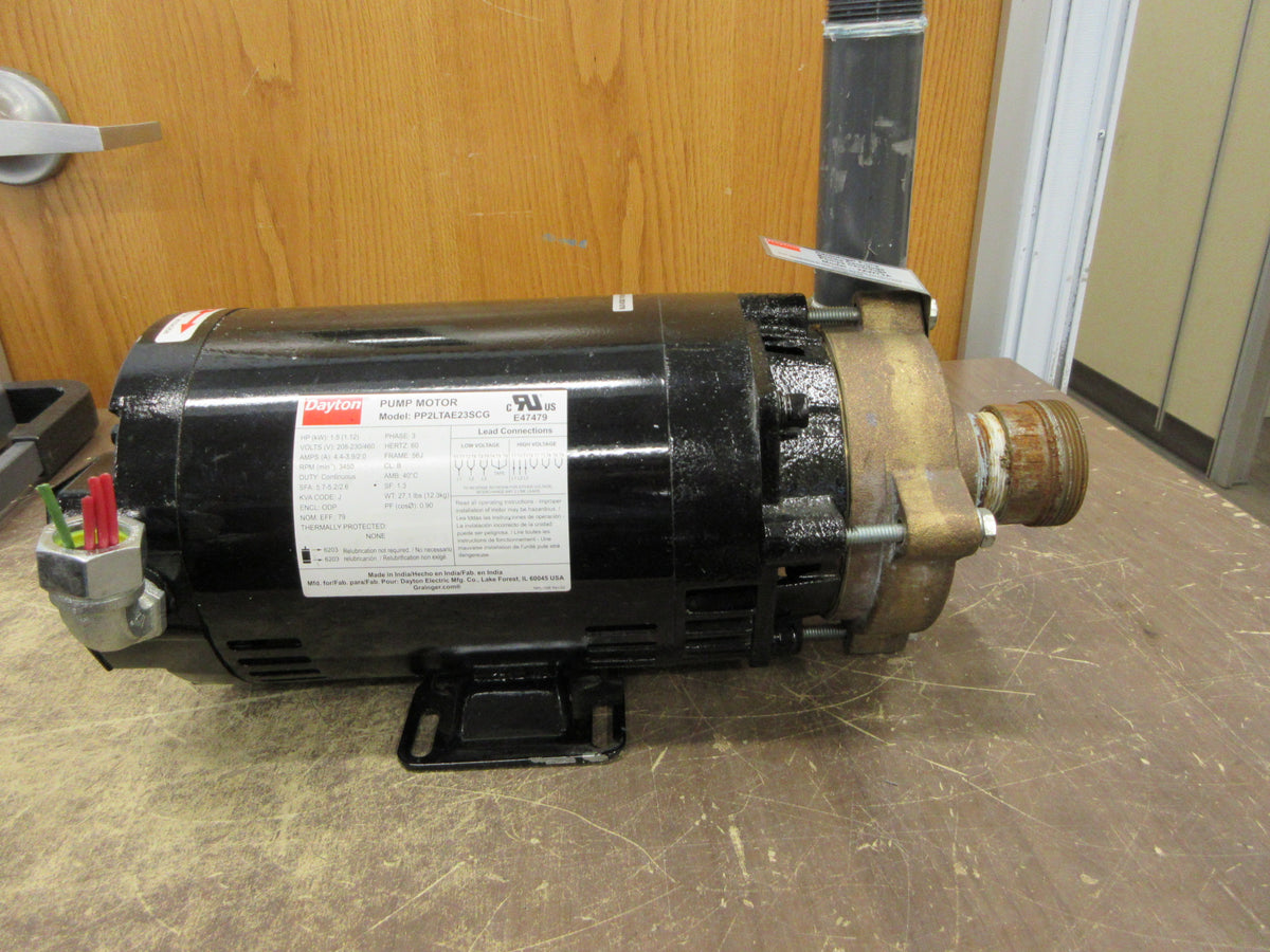Dayton Bronze Centrifugal Pump 2ZWT3A 1.5 HP 3450 RPM 1.5 GPM Max Used