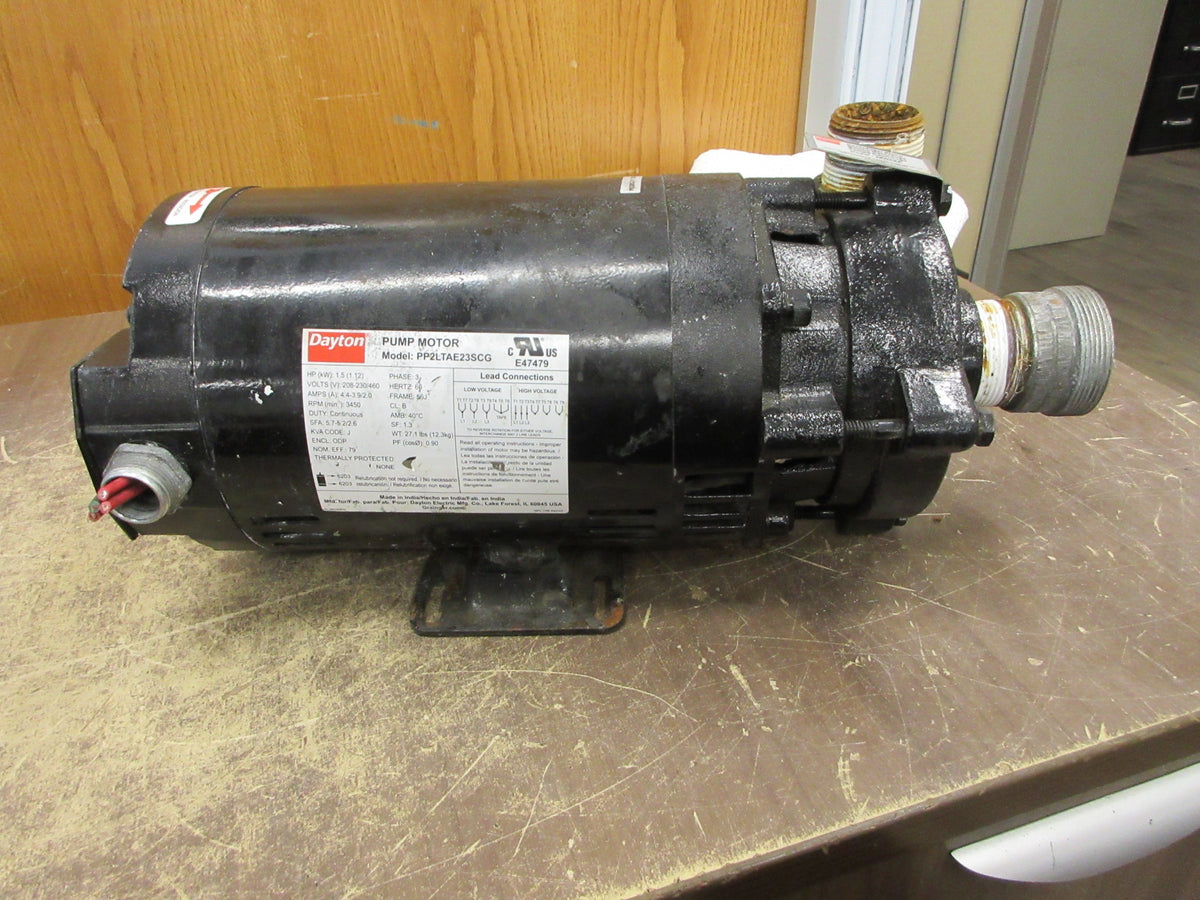 Dayton Centrifugal Pump 2ZWP8A 1.5 HP 3450 RPM 60FT Head Max 1.5 GPM Max Used