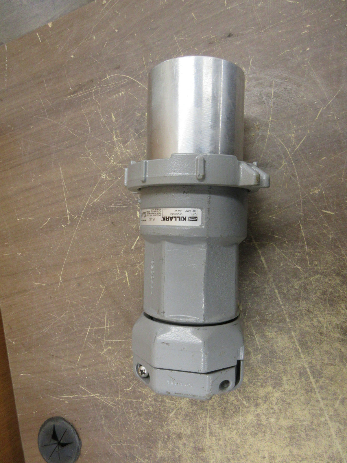 Hubbell Killark Plug VP204513 200A 600V 4W 4P Used