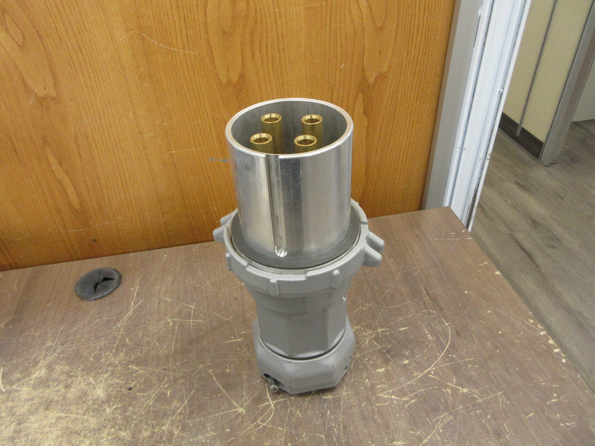 Hubbell Killark Plug VP204513 200A 600V 4W 4P Used