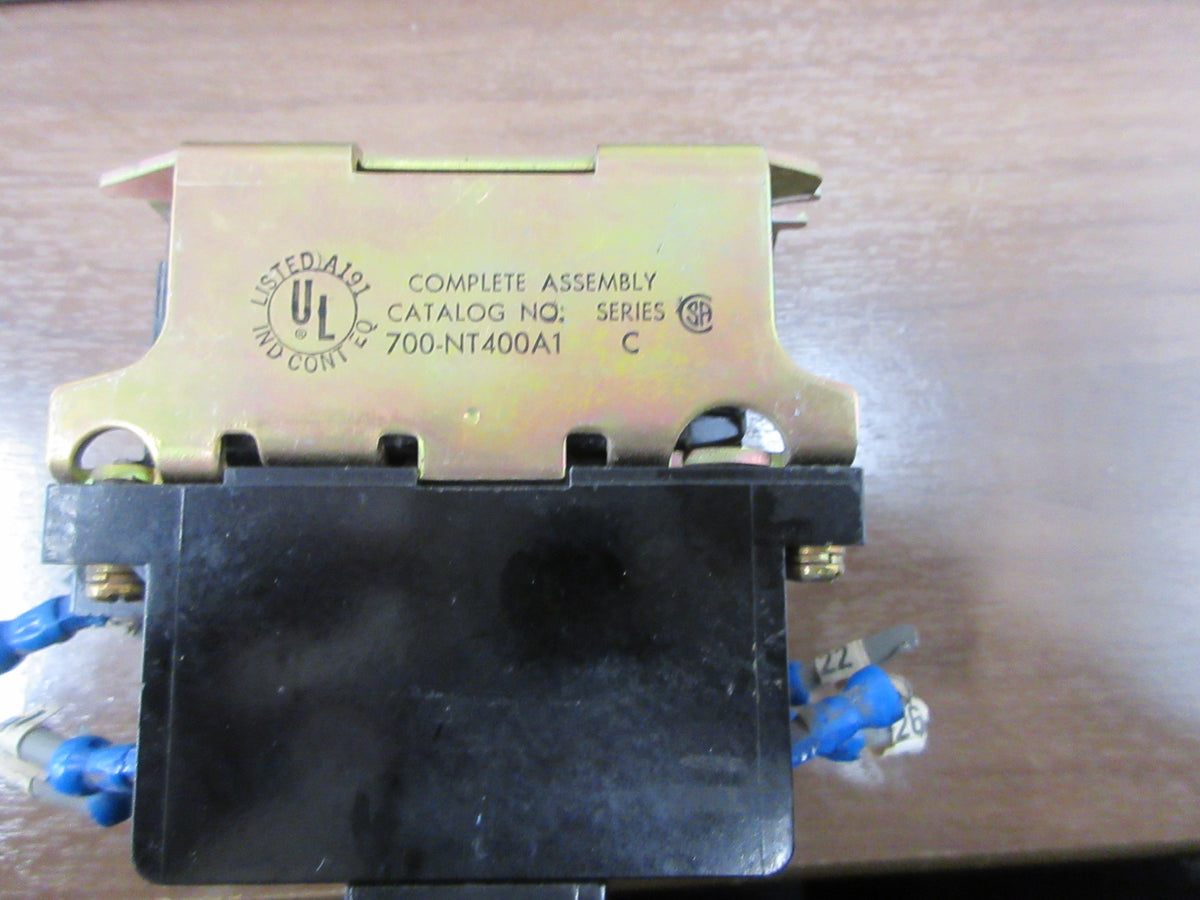 Allen-Bradley AC Relay 700-NT400A1 Sec. C 120V Coil Used