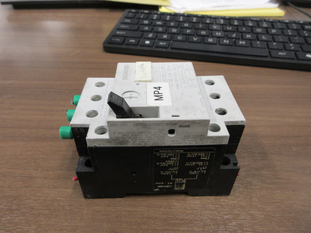 Siemens Manual Motor Protector 3VU1300-1NK00 Trip:5-8A Used