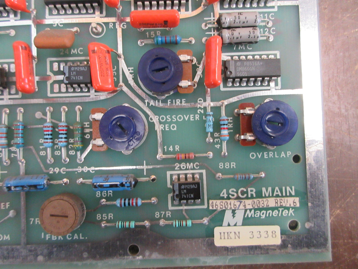 Magnetek 4SCR Main Board 46S01674-0032 Rev. 6 Used