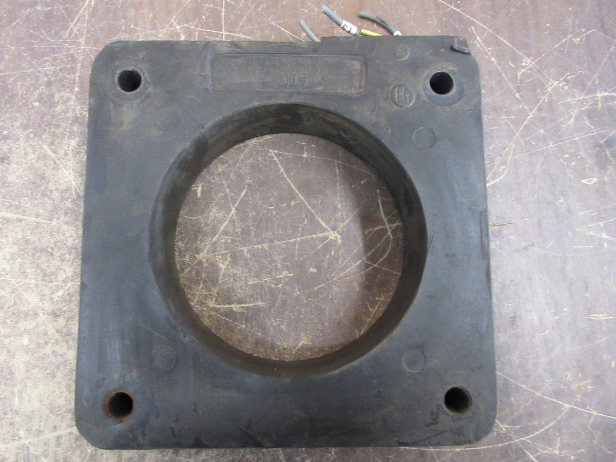 GE Type JAH-0 Current Transformer 837X69 Ratio: 3000: 5A 600V 25-400Hz Used