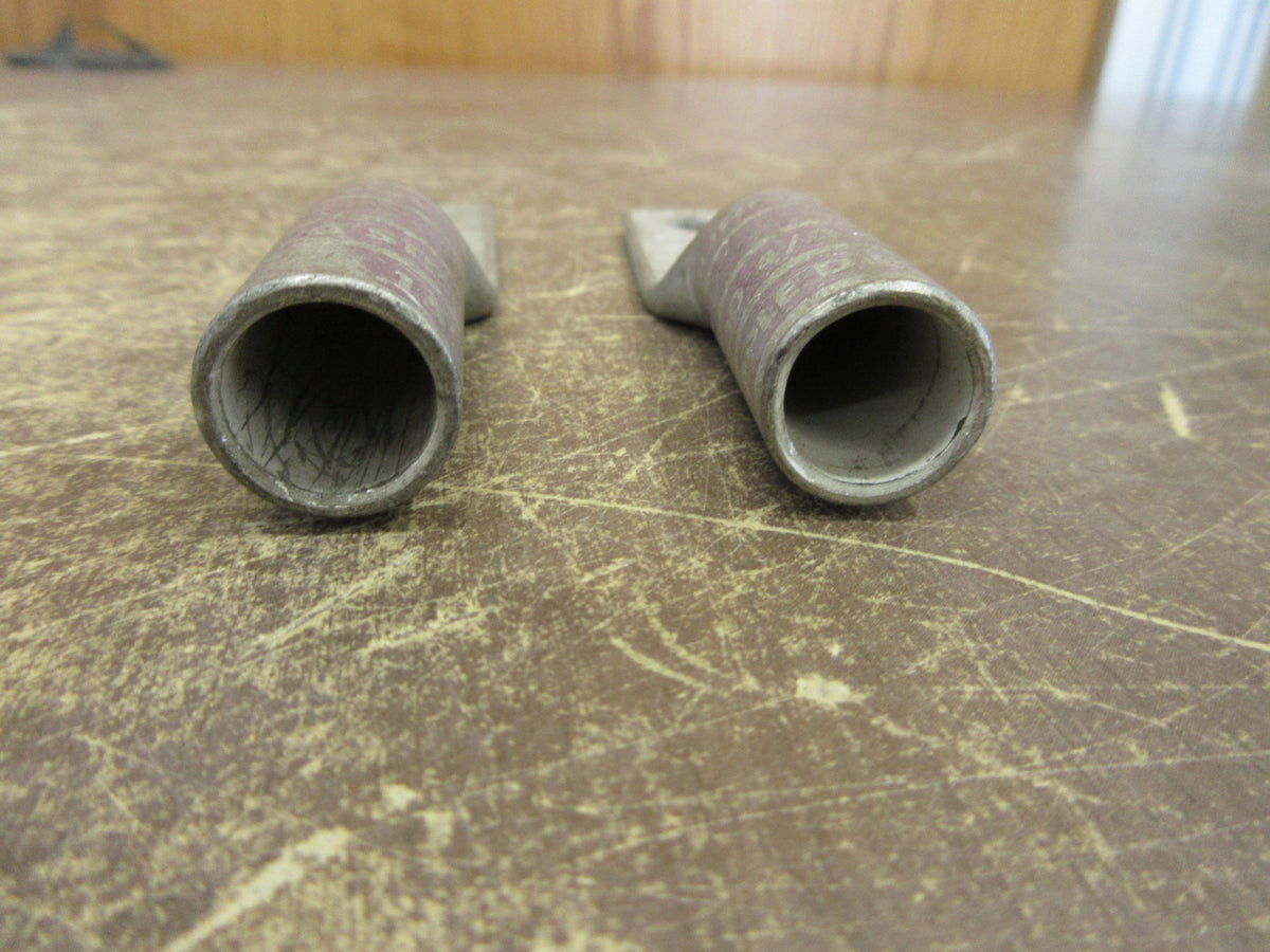 Burndy Crimp Lug YA28 2TC 38 4/0 AWG 2-Hole *Lot of 2 * * No Box *New Surplus