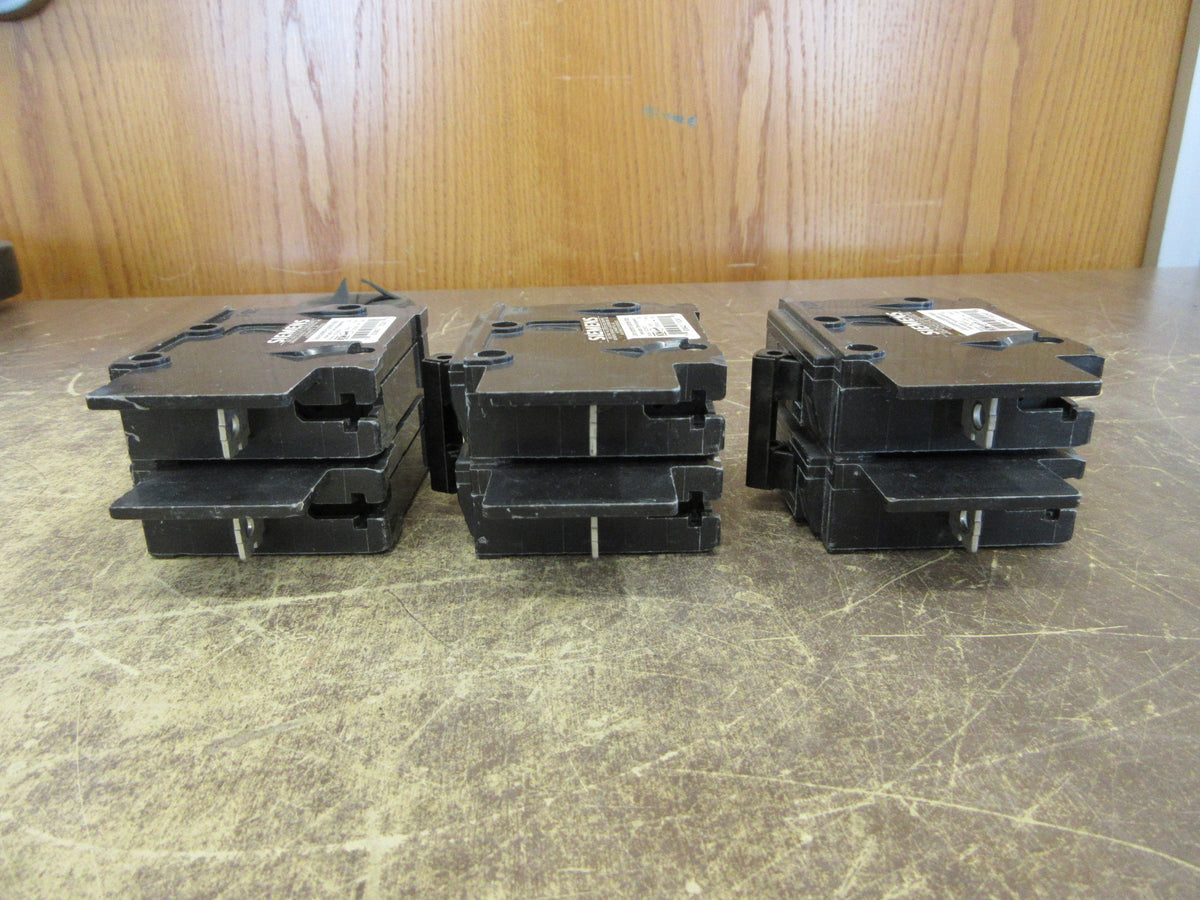 Siemens Type BQ Bolt-On Circuit Breaker BQ2B020 20A 120/240V 2P *Lot of 2* Used