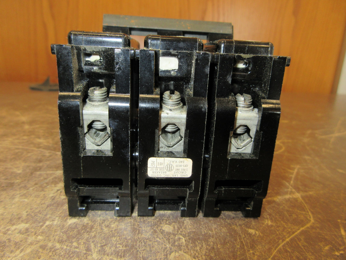 ITE Clip-On Circuit Breaker QP3-B020 20A 240V 3P Used