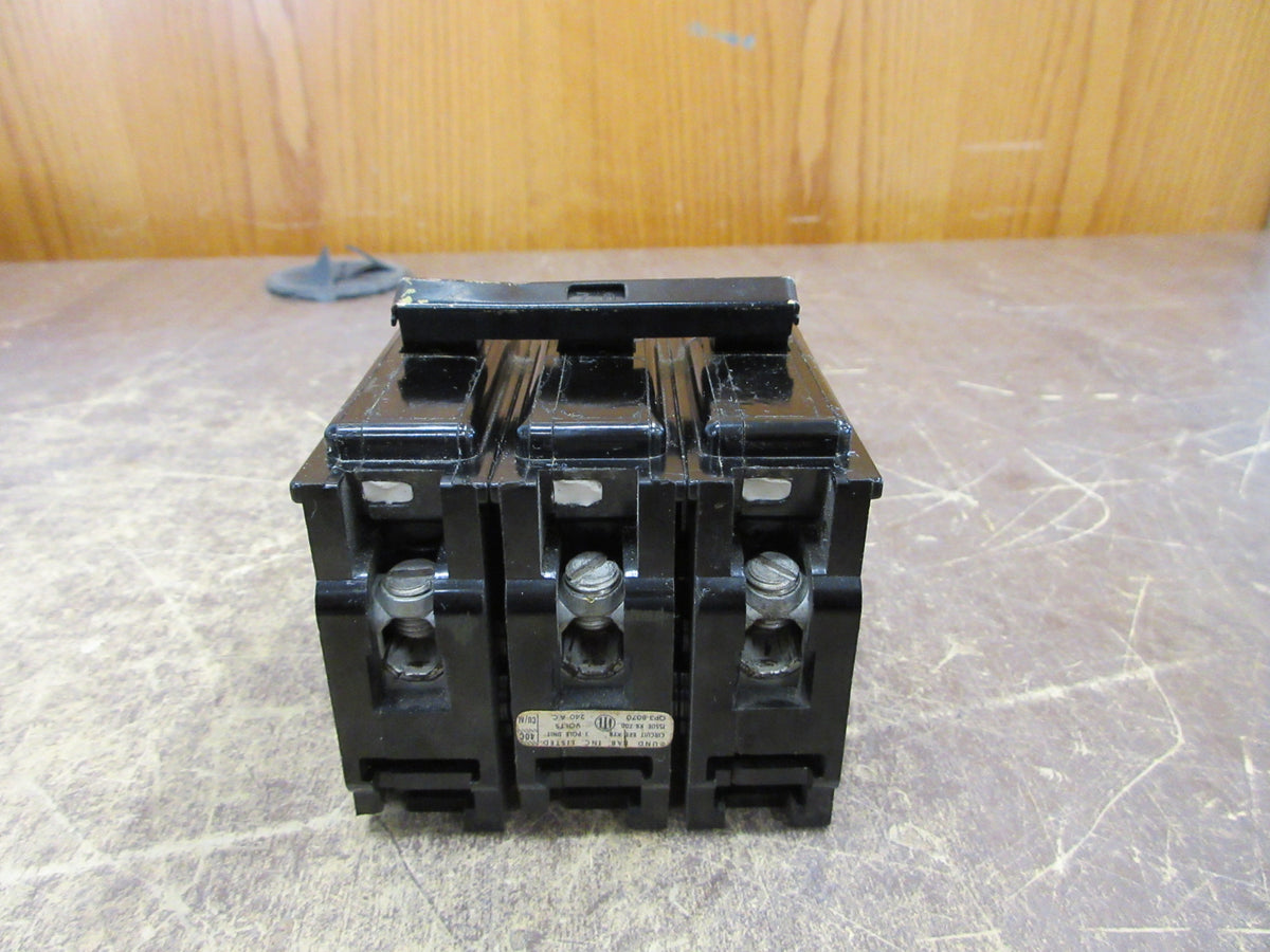 ITE Clip-On Circuit Breaker QP3-B070 70A 240V 3P Used