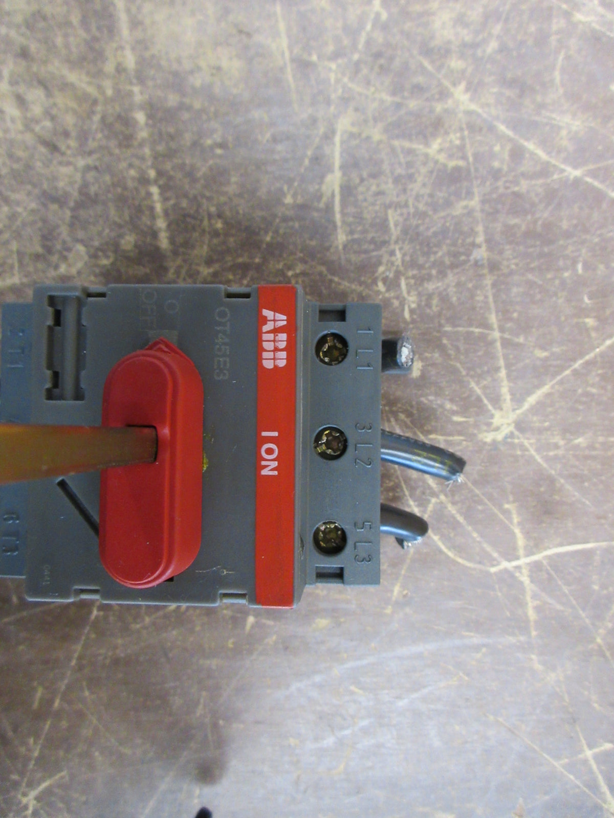 ABB Disconnect Switch OT45E3 60A 600V 3P Used