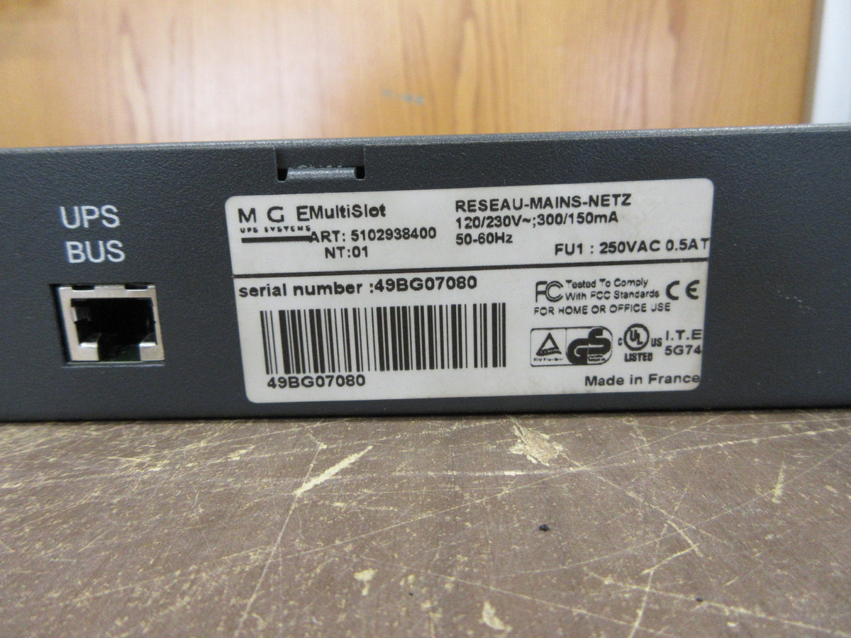 MGE Multislot UPS Management Control Device Extension 5102938400 120/230V Used
