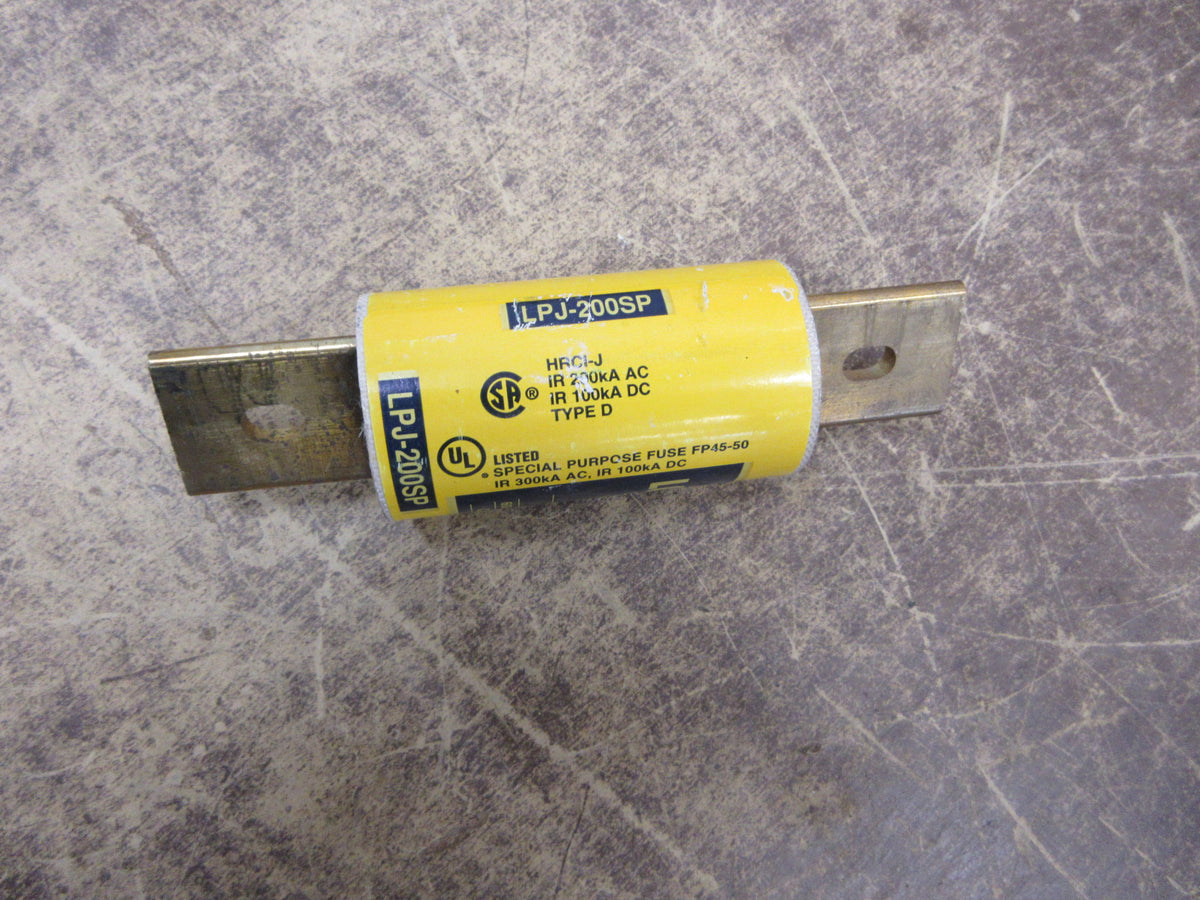Bussmann Buss Low-Peak Fuse LPJ-200SP 200A 600V Used