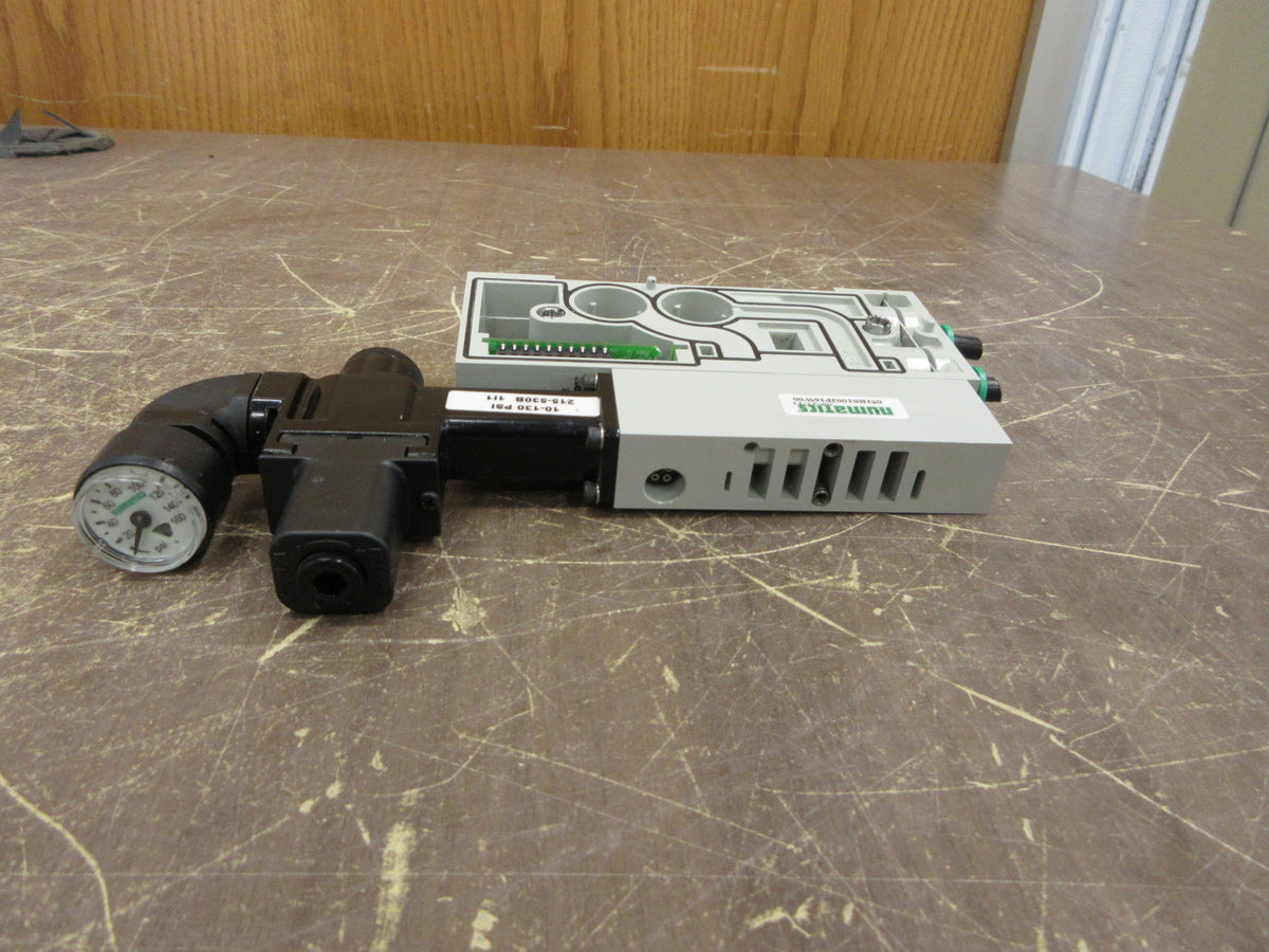 Numatics Penumatic Sandwich Regulator 051RS100JP16W00 10-130 PSI Used