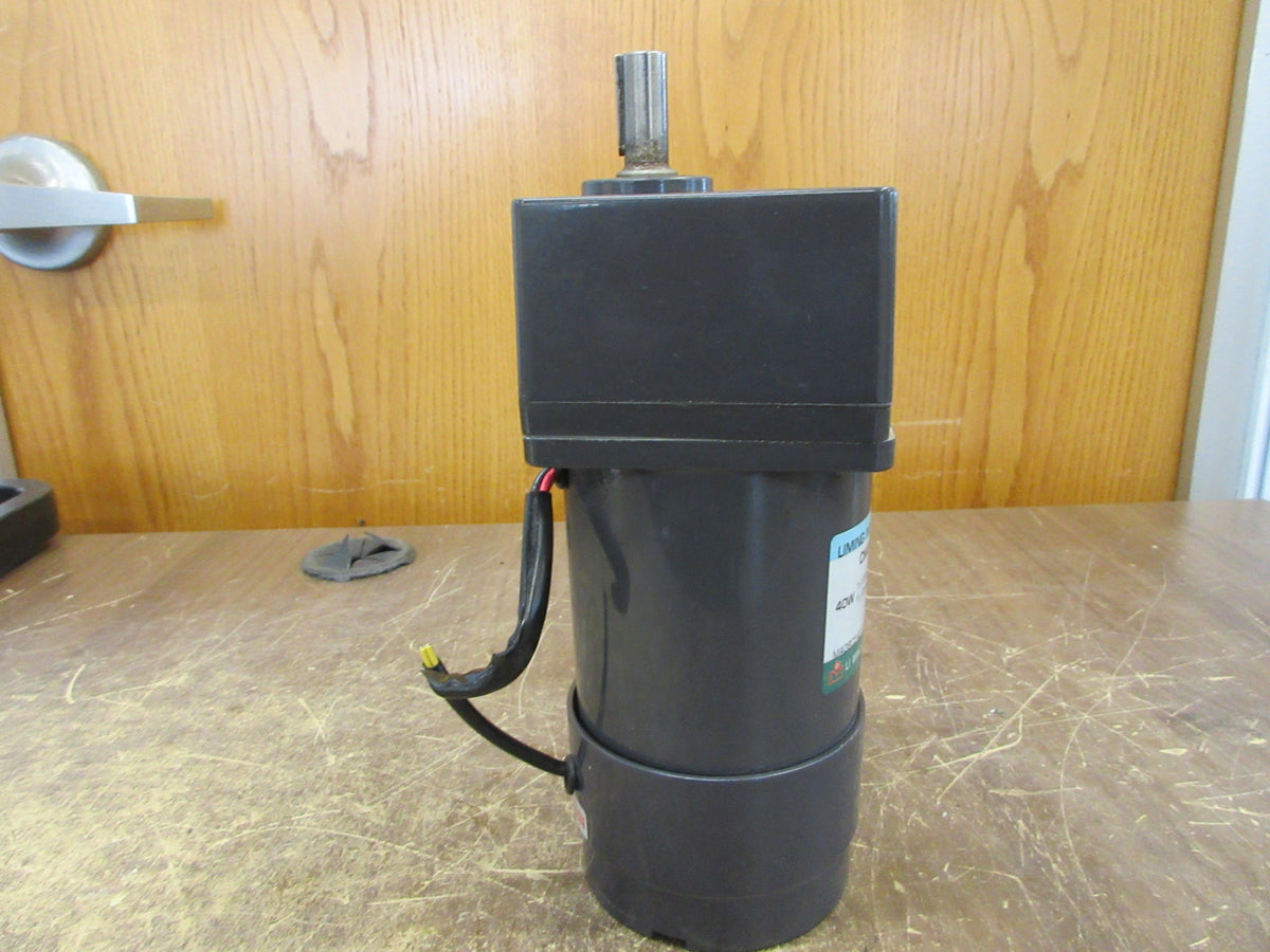 Li Ming Gearmotor CG09B15512/CM09IG40SBB 40W 220V 0.37A 2.5vF 1650RPM Motor Used