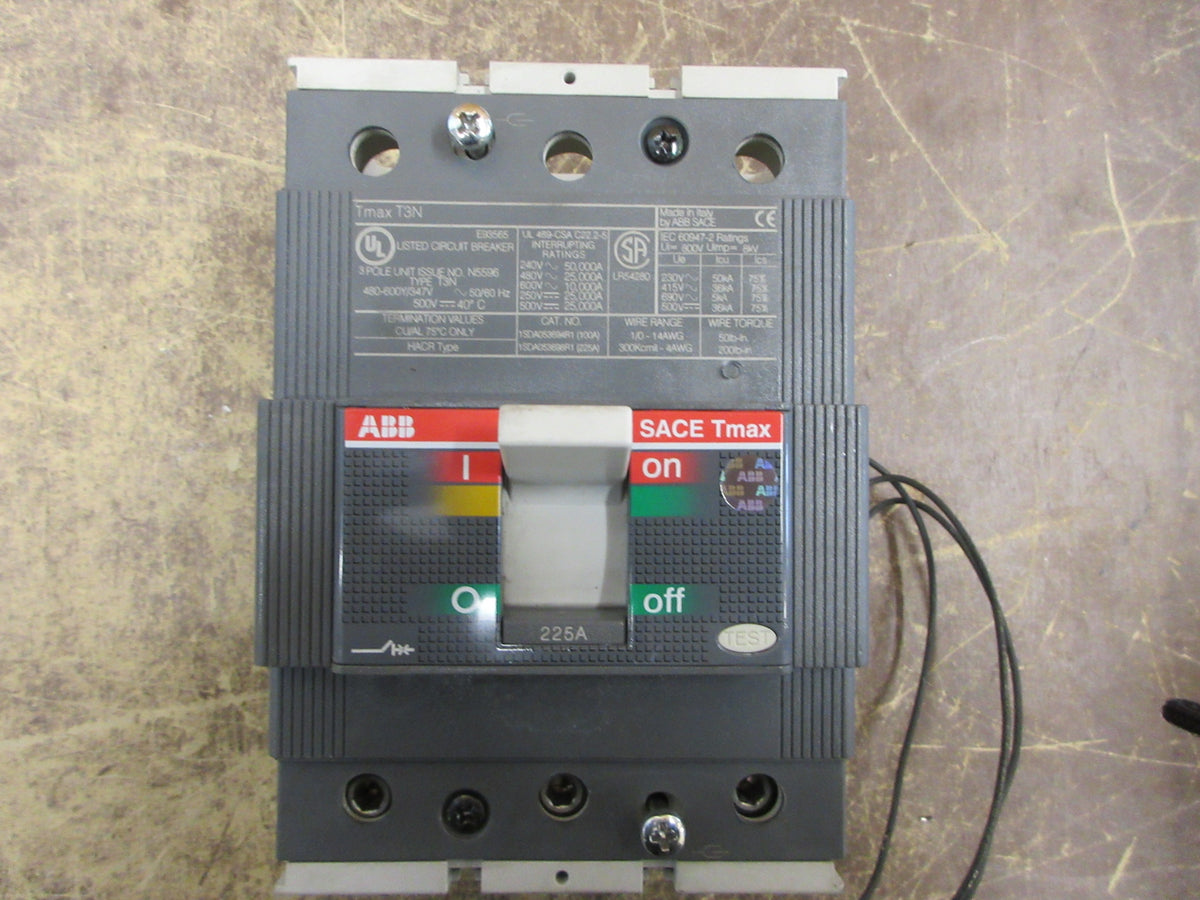 ABB SACE Tmax Circuit Breaker T3N 225 600V 225A 3P Used