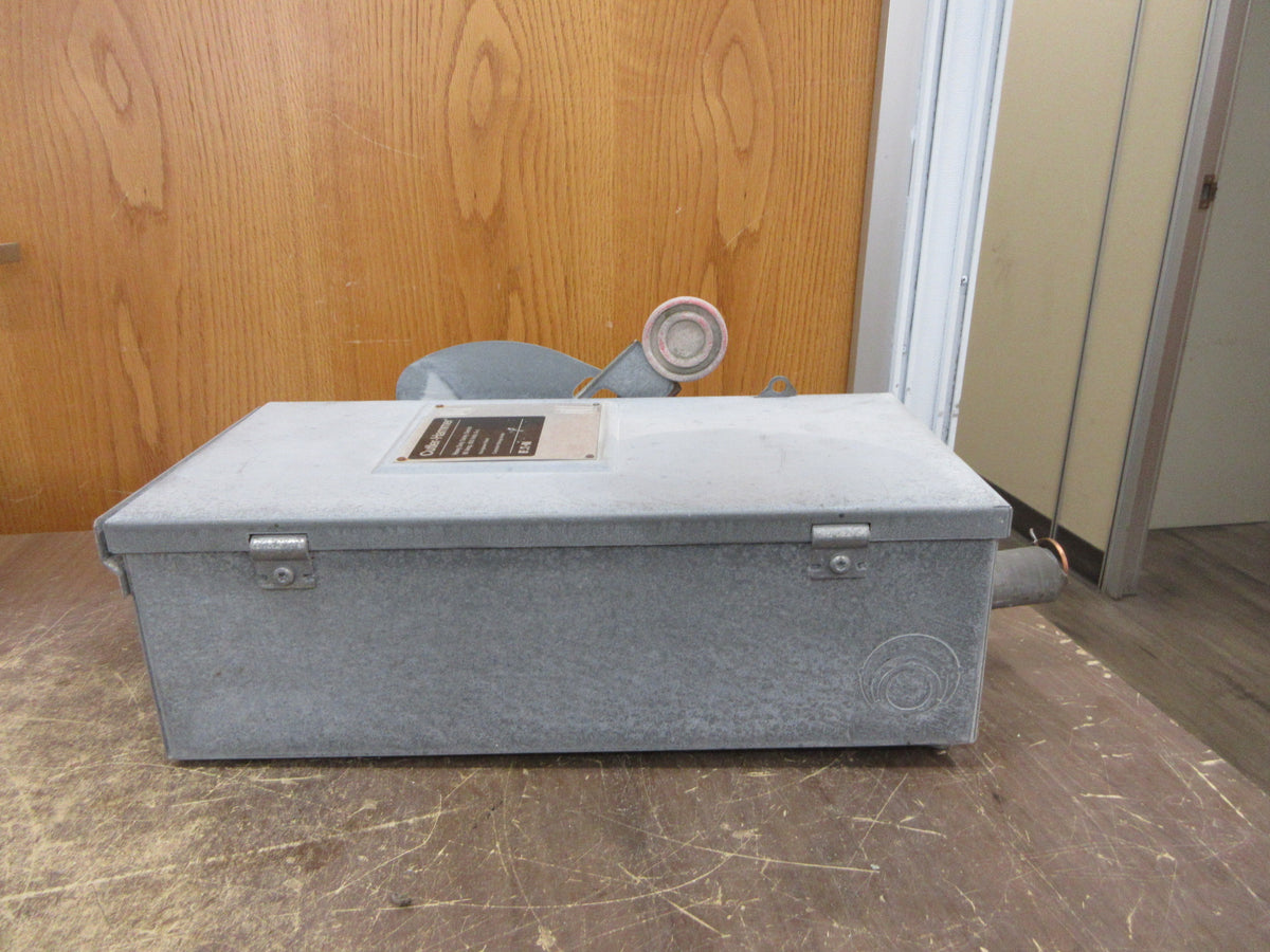 Eaton 3R Fusible Safety Switch/Disconnect DH362FRK Ser. B 60A 600V 3P Used