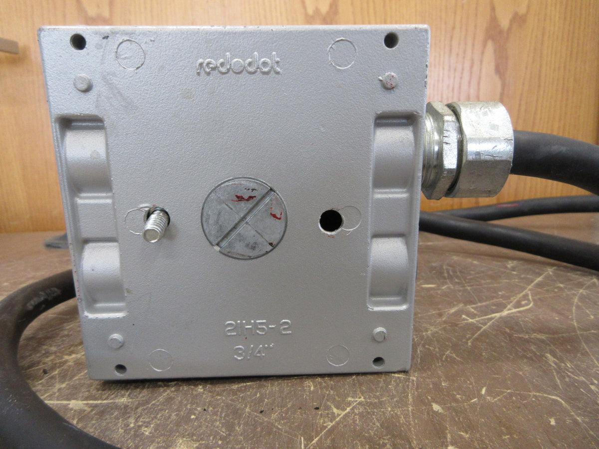 Red Dot CODE Keeper Quad Receptacle 2IH5-2 120V 20A Receptacles 15A Plug Used