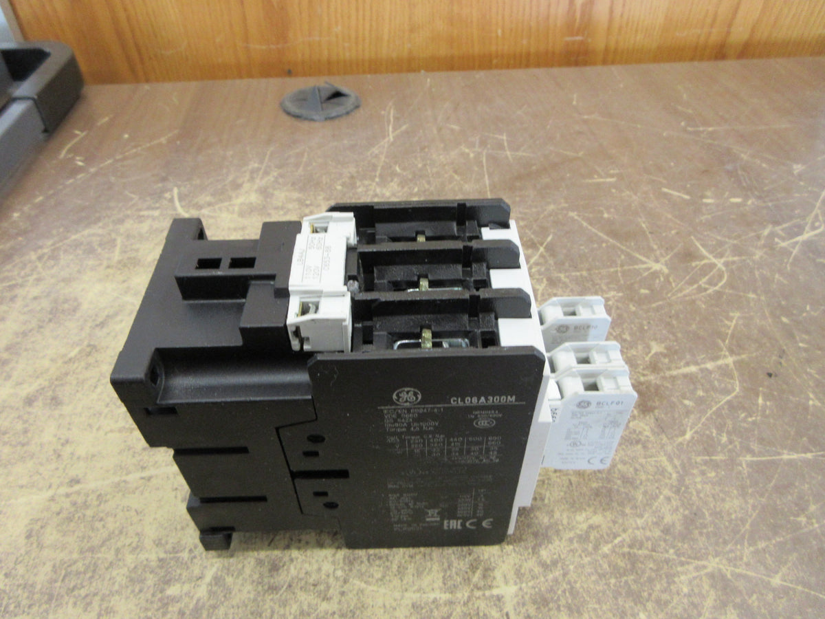 GE Contactor CL06A300M 120V Coil 80A 600V (3) Aux Contacts Used