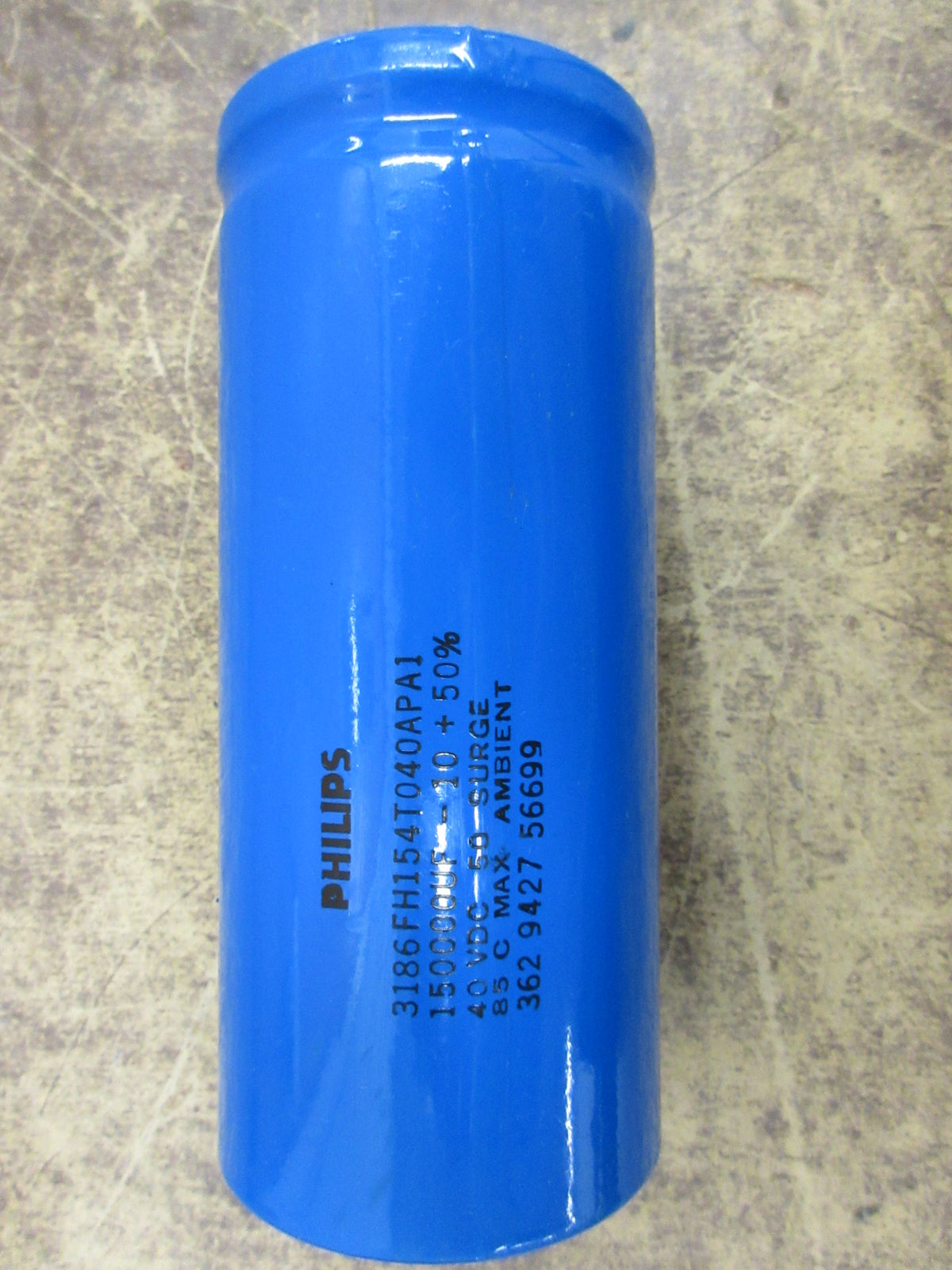 Philips Capacitor 3186FH154T040APA1 150,000UF 40VDC Used