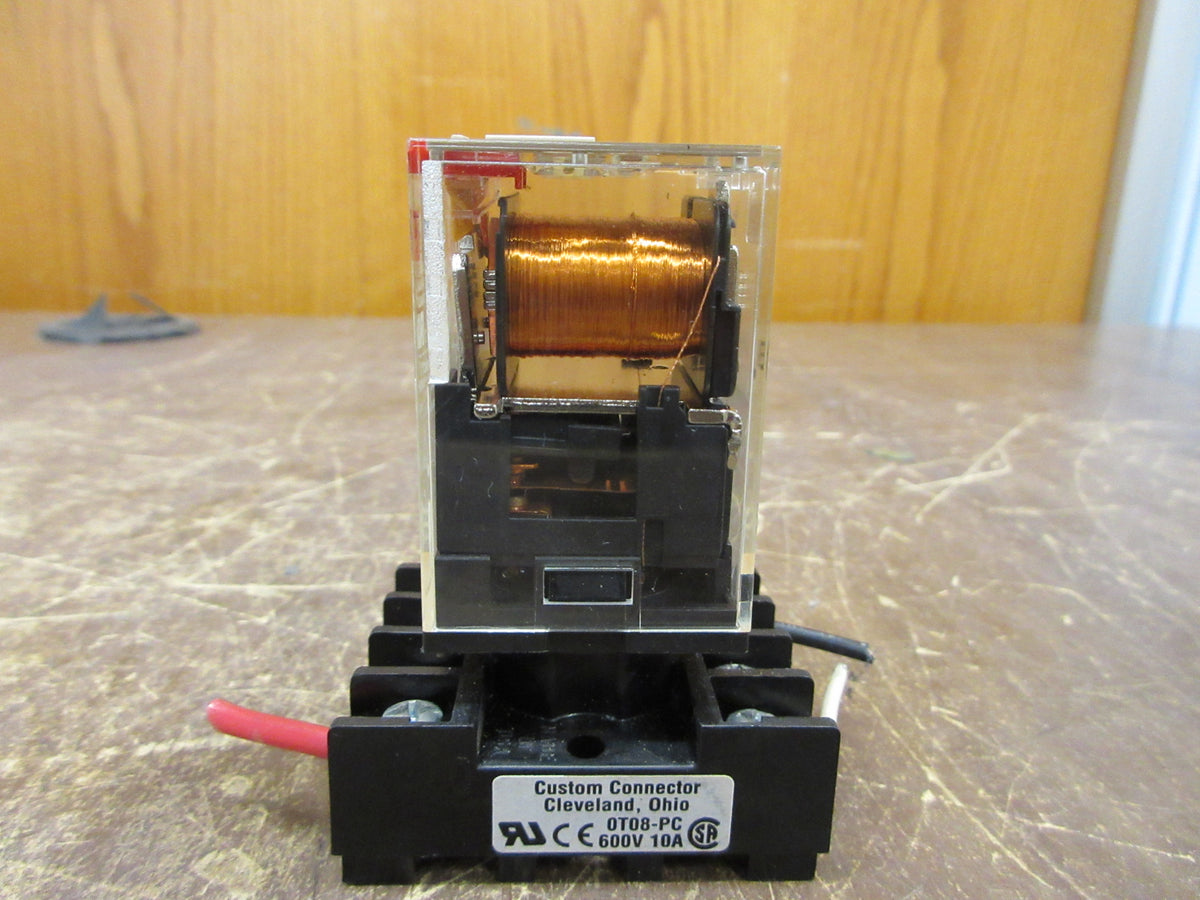 Omron Relay MKS2PI 120V Coil W/Base Used
