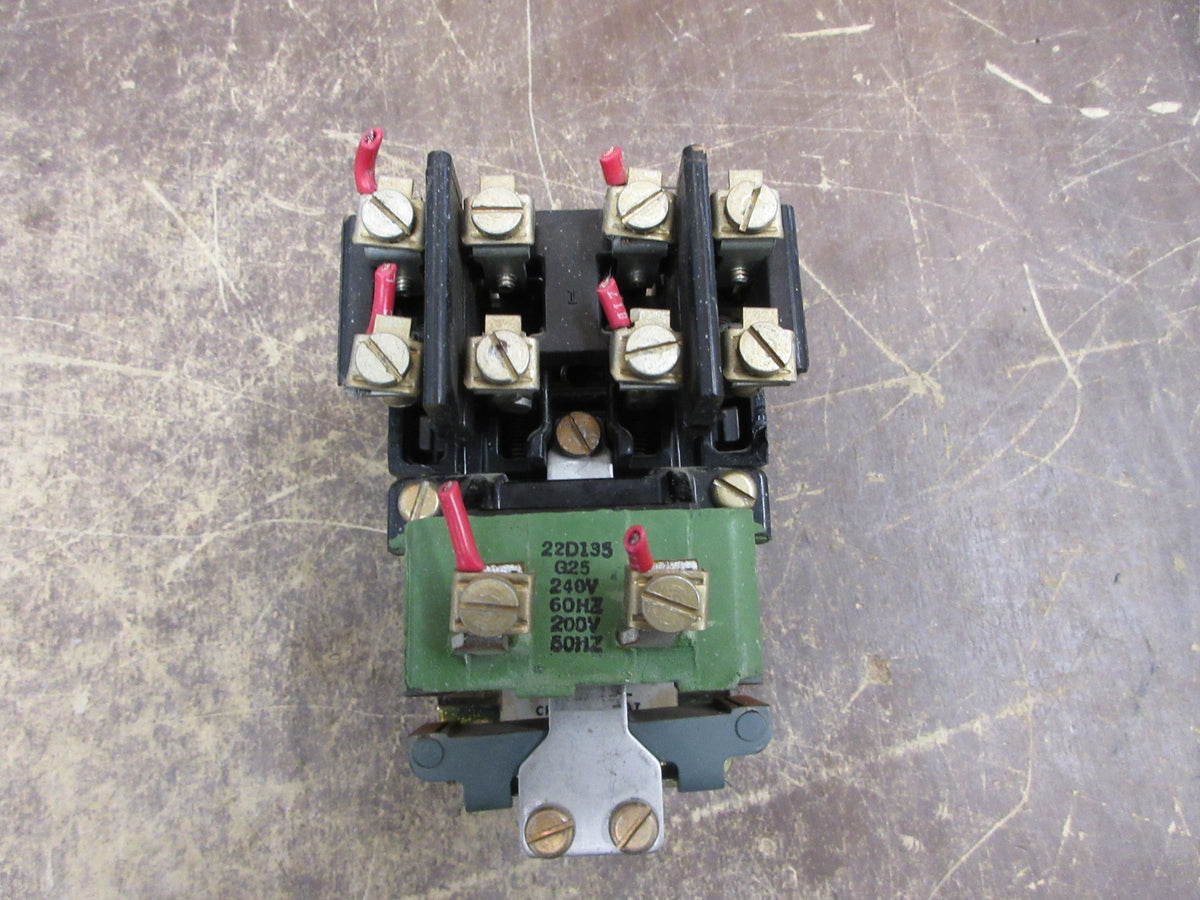 GE Size 00 Contactor CR2810A11AT 240V Coil 10A 600V Used