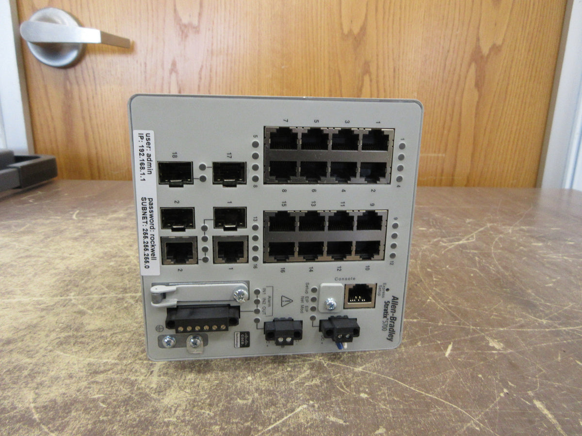 Allen-Bradley Stratix 5700 Ethernet Managed Switch 1783-BMS20CGN Ser. A Used