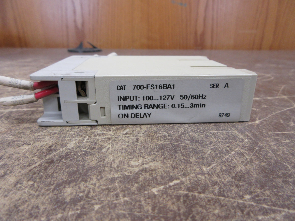 Allen- Bradley Time Delay Relay 700-FS16BA1 Ser. A Range: 0.15-3min Used