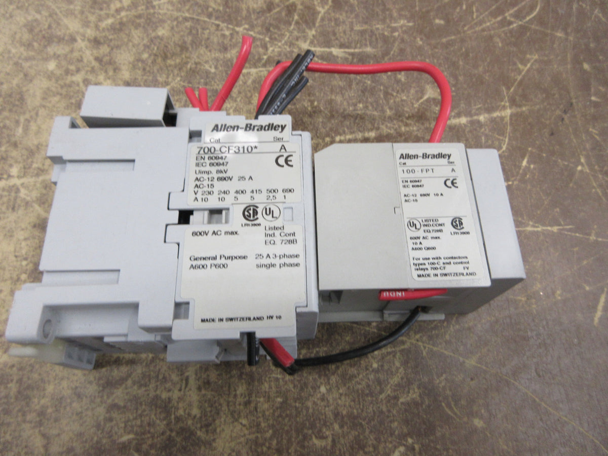 Allen-Bradley Time Delay Relay 100-FPT Ser. A Off Delay: 0.3-30s 120V Coil Used