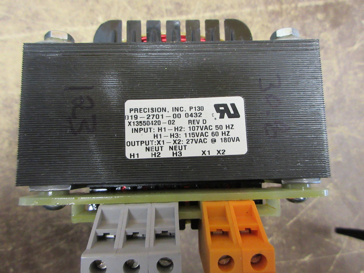 Precision Transformer 01-2701-00 180VA Pri: 115V Sec: 27V Used