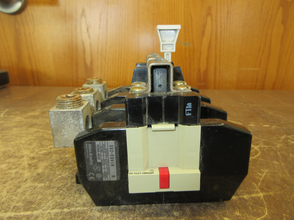 Allen-Bradley Overload Relay 592-EV16 Ser. B 120-600V 3P (3) Lugs Used