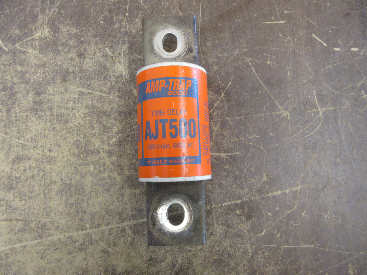 Gould Shawmut Amp-Trap 2000 Fuse AJT500 500A 600V Used