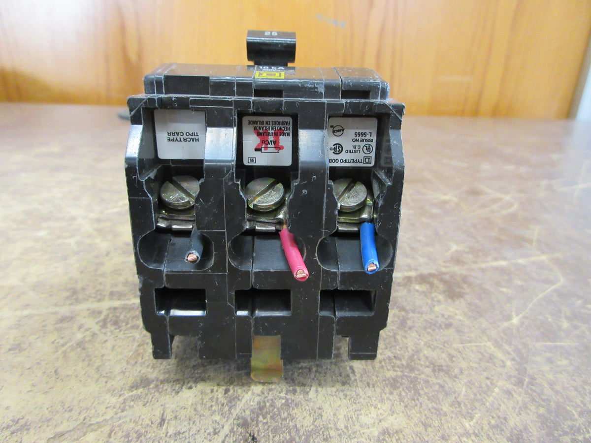 Square D Bolt -on Circuit Breaker Qob325 25A 240V 3P * (1) Mounting Screw* Used