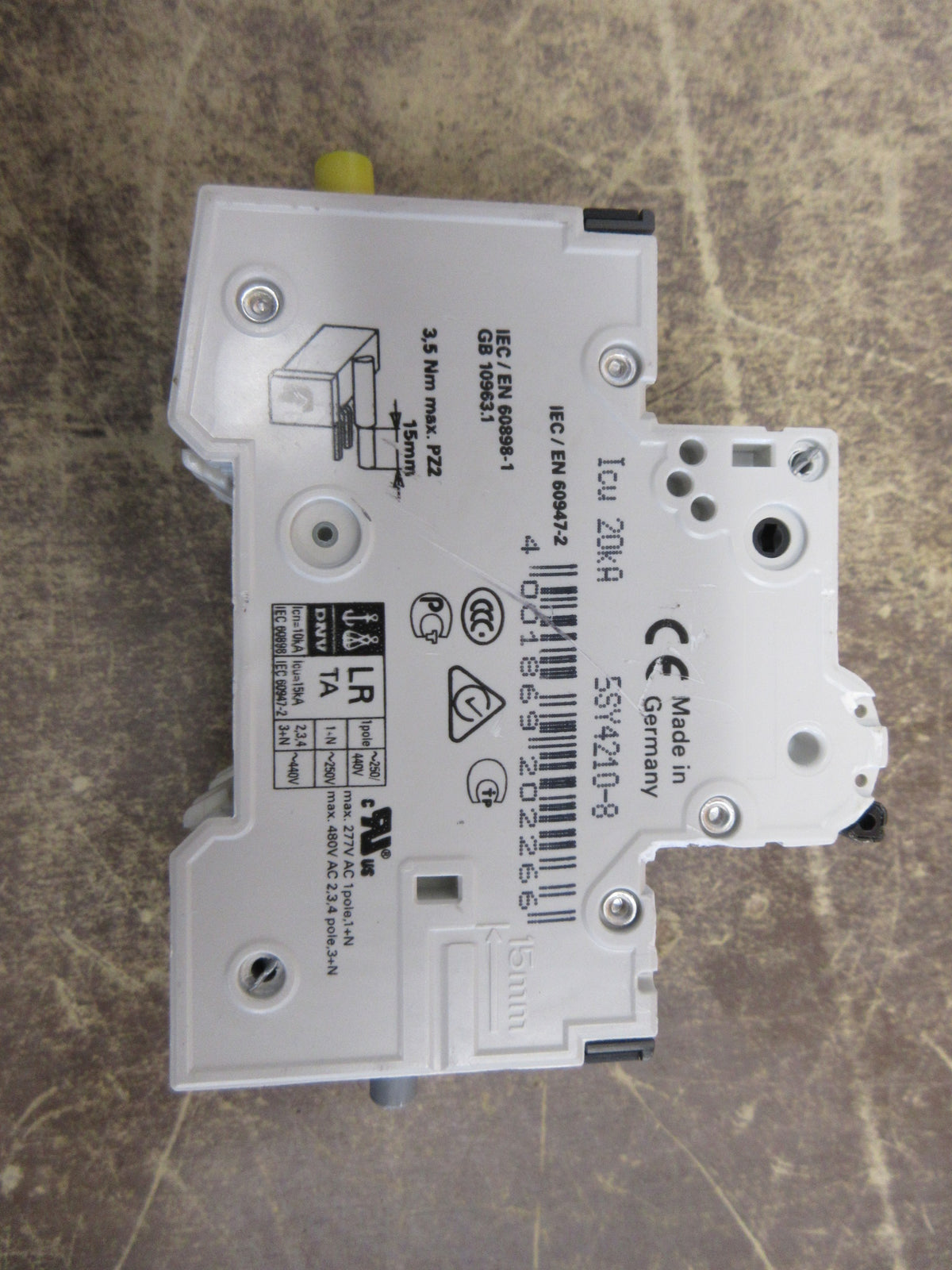 Siemens Circuit Breaker 55Y4210-8 10A 277/480V 2P Used