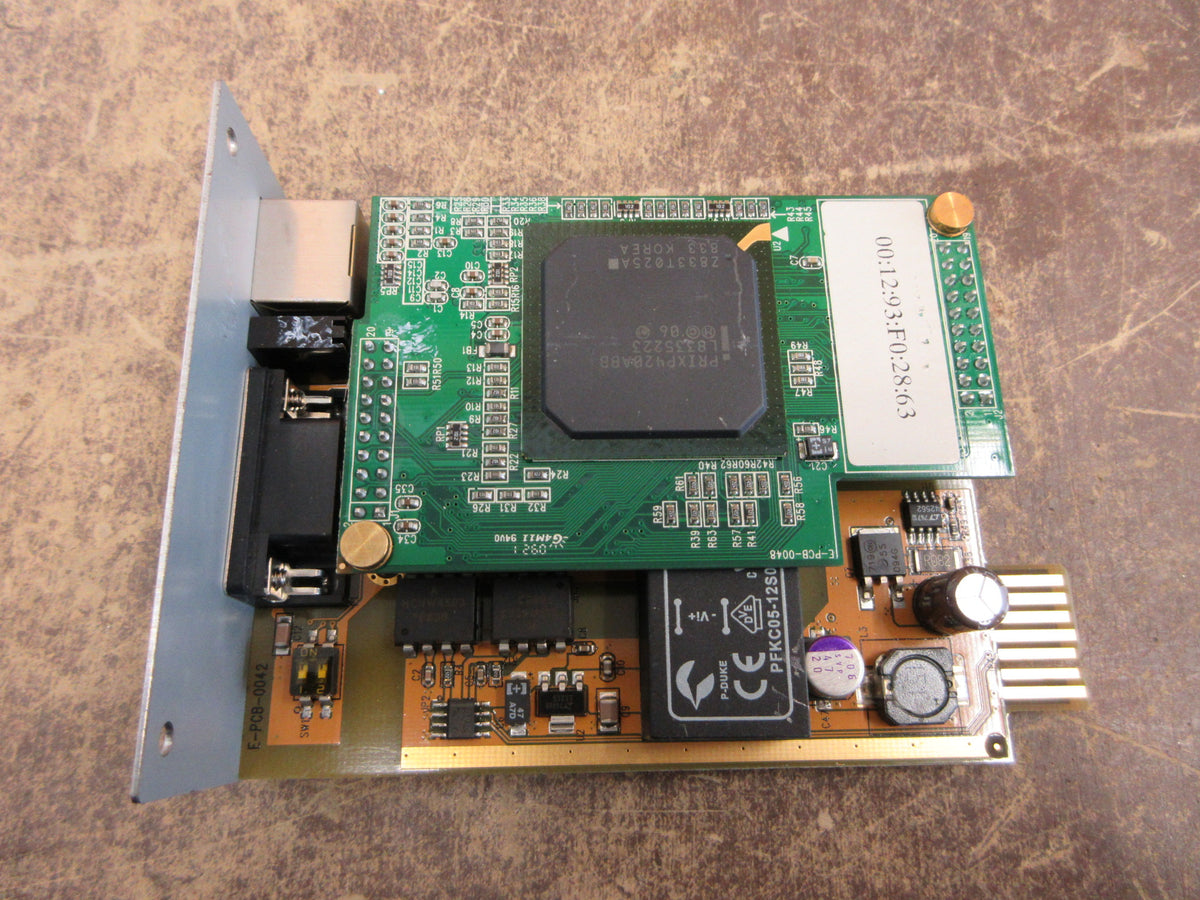GE Digital Energy SNMP/Web Plug-in Adapter Card 1018959 Ver. A 3Ph Used