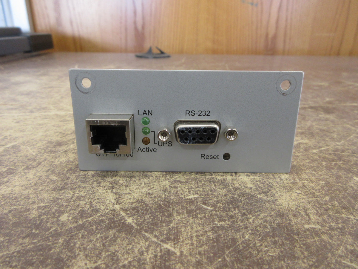GE Digital Energy SNMP/Web Plug-in Adapter Card 1018959 Ver. A 3Ph Used
