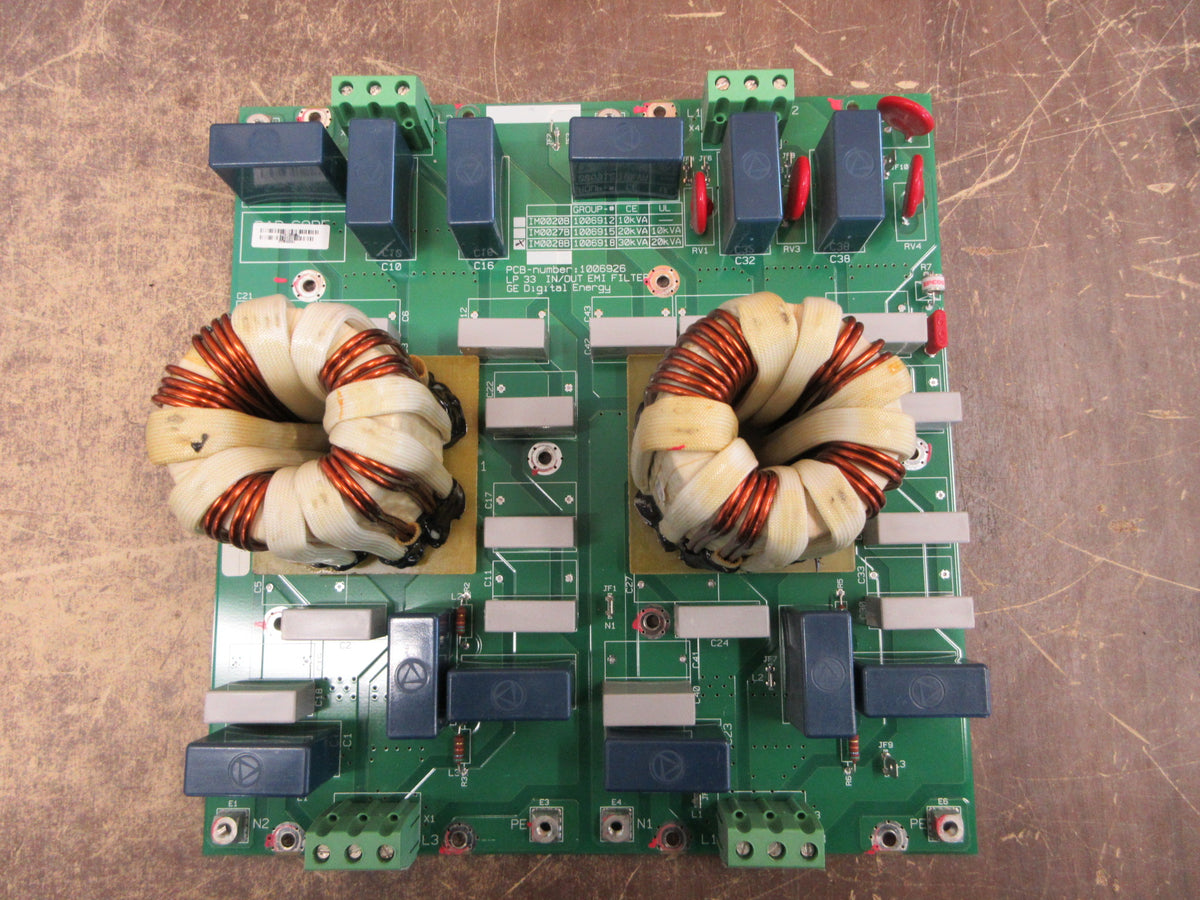 GE Digital Energy LP 33I/O EMI Filter Board 1006926 Used