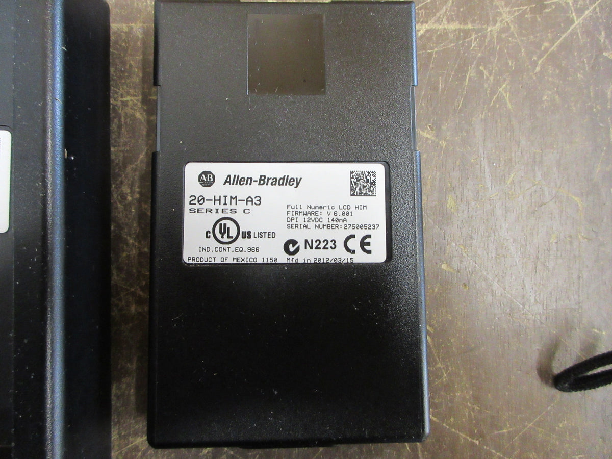 Allen-Bradley Keypad w/ External Mount 20-HIM-A3 Ser. C F/W: V6.001 Used