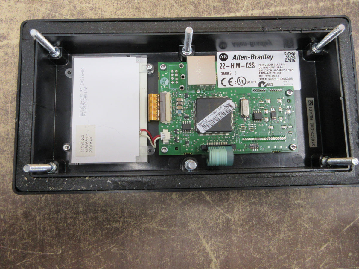 Allen-Bradley Panel Mount LCD HIM Keypad 22-HIM-C2S Ser. C F/W: V3.001Type 4X/1