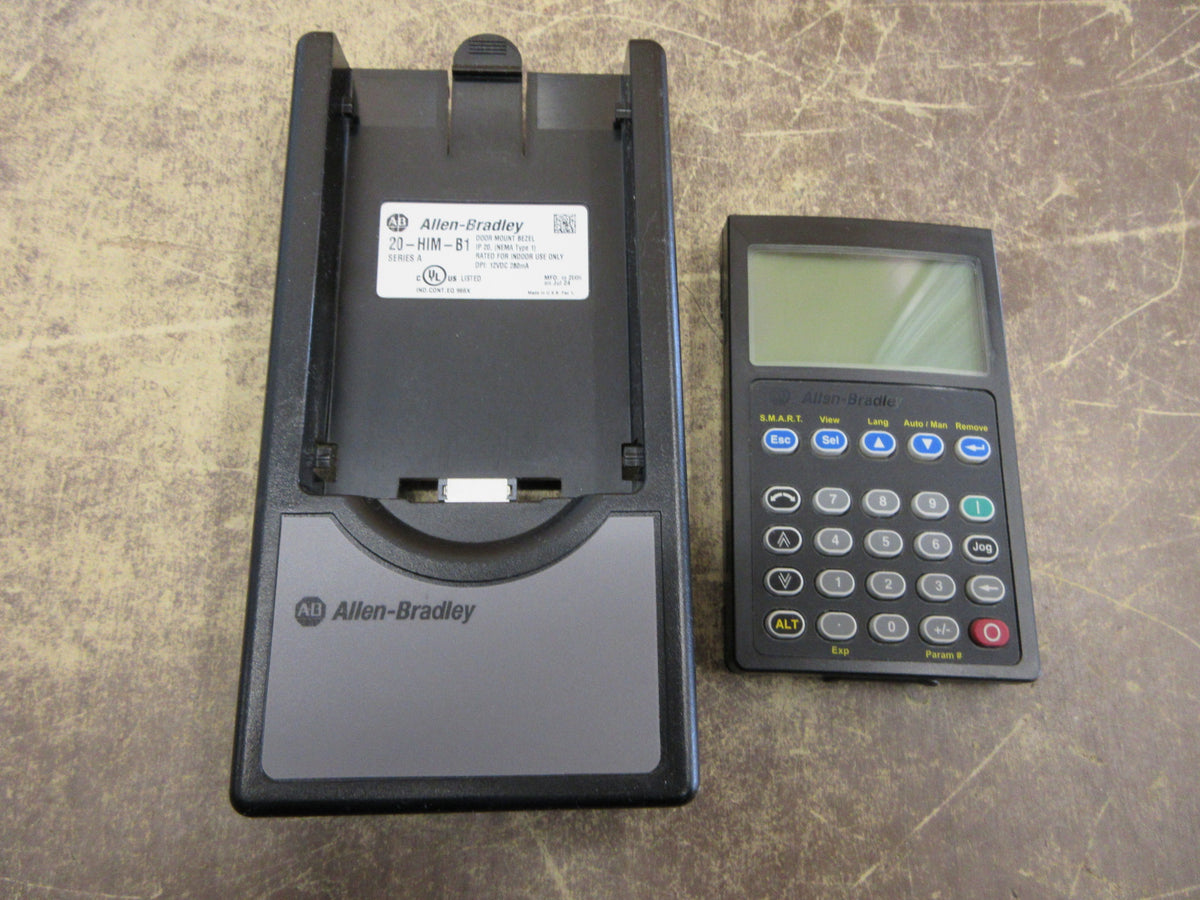Allen-Bradley Keypad 20-HIM-A3 Ser. A F/W: V3.006 w/External Mount Used