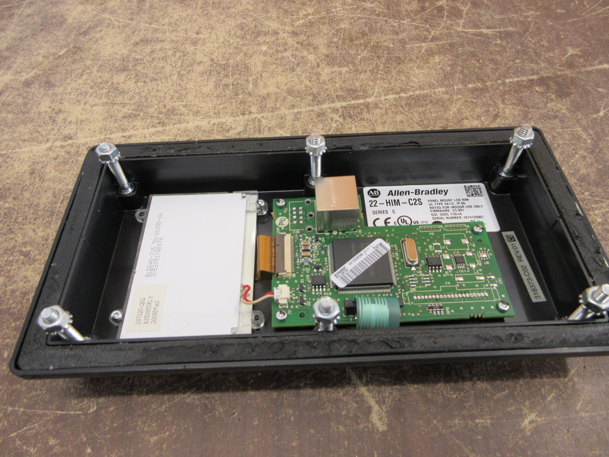 Allen-Bradley Panel Mount LCD HIM Keypad 22-HIM-C2S Ser. C F/W: V2.006 Type 4X/1